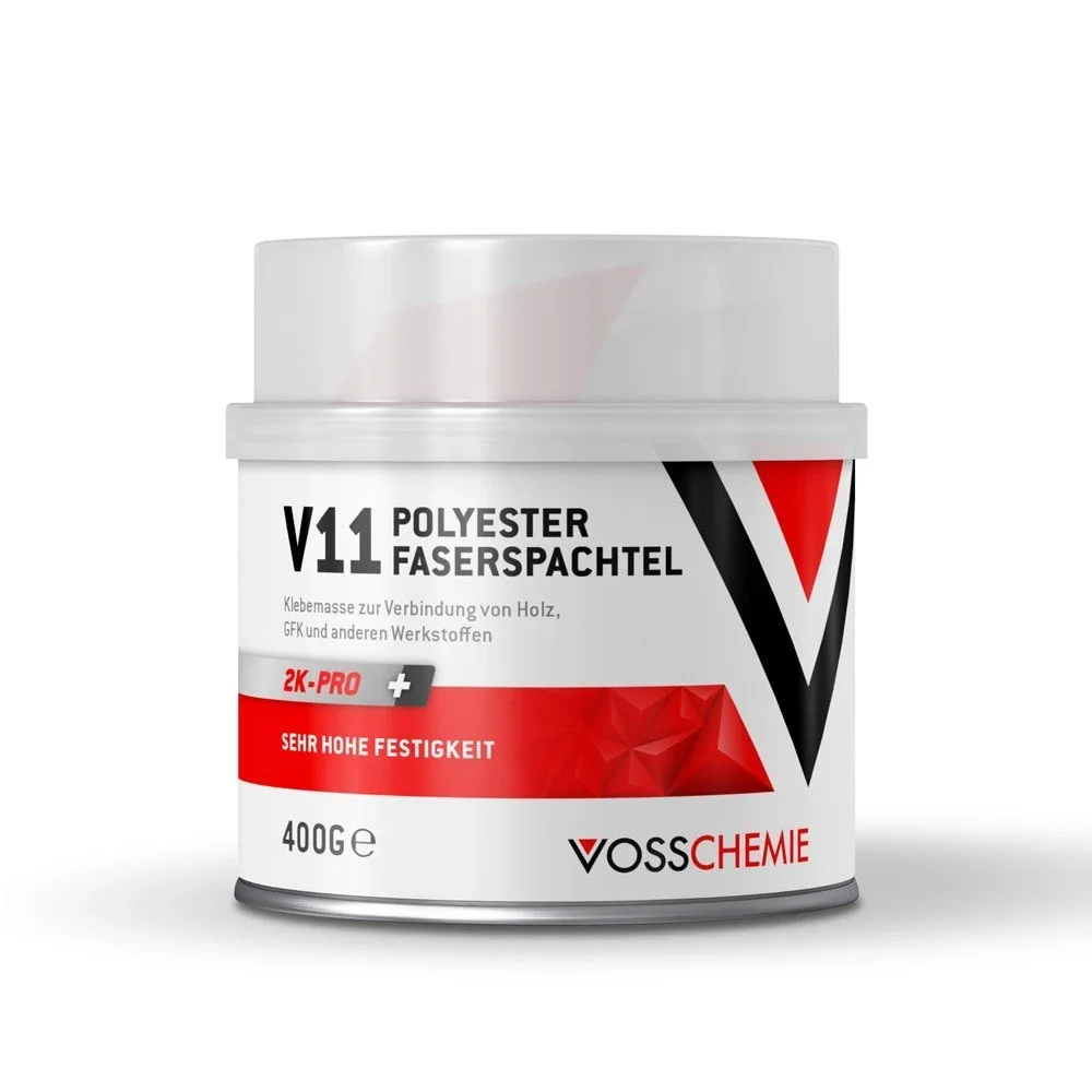 Polyester Filler 400g, 2K Pro, Fiberglass Filler, Auto Body Filler