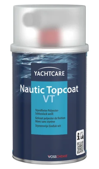 Marine Topcoat, 500 g, White Topcoat, Boat Paint, Final Coat