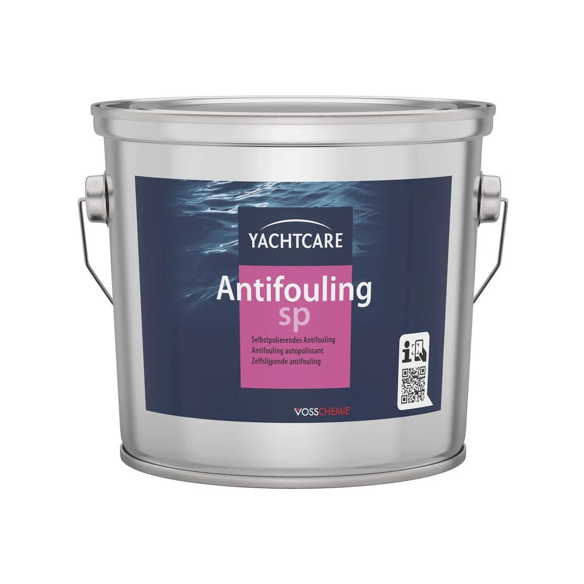 "Antifouling paint 2,5 Liter, boat antifouling, off-white (ice-grey) image"