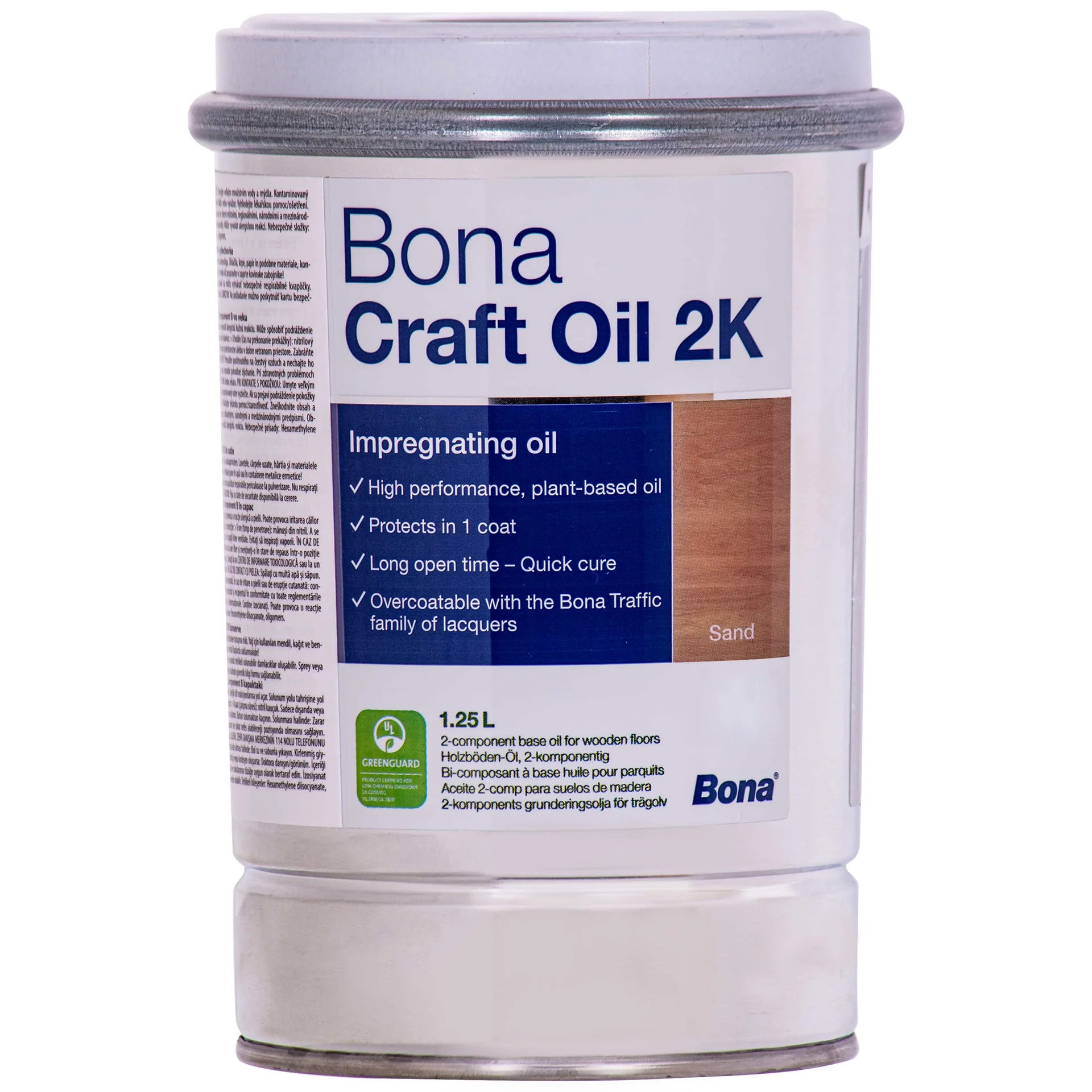 "Wood Oil, 2K Wood Oil, Sand Wood Stain, 1.25 Liter, Wood Finish, Floor Finish image"