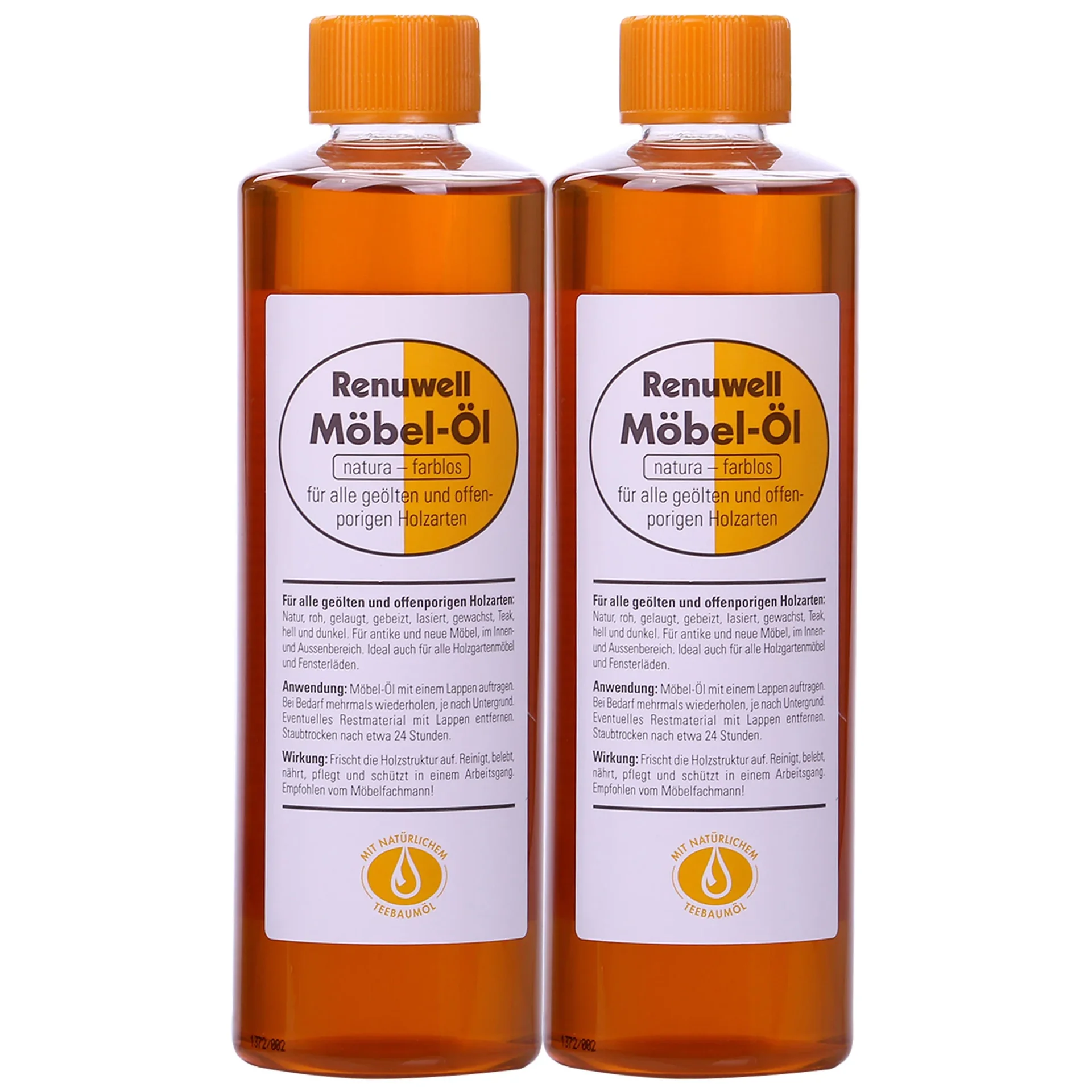 "Furniture Oil, Wood Oil, 2 x 500 ml Furniture Deep Conditioning image"