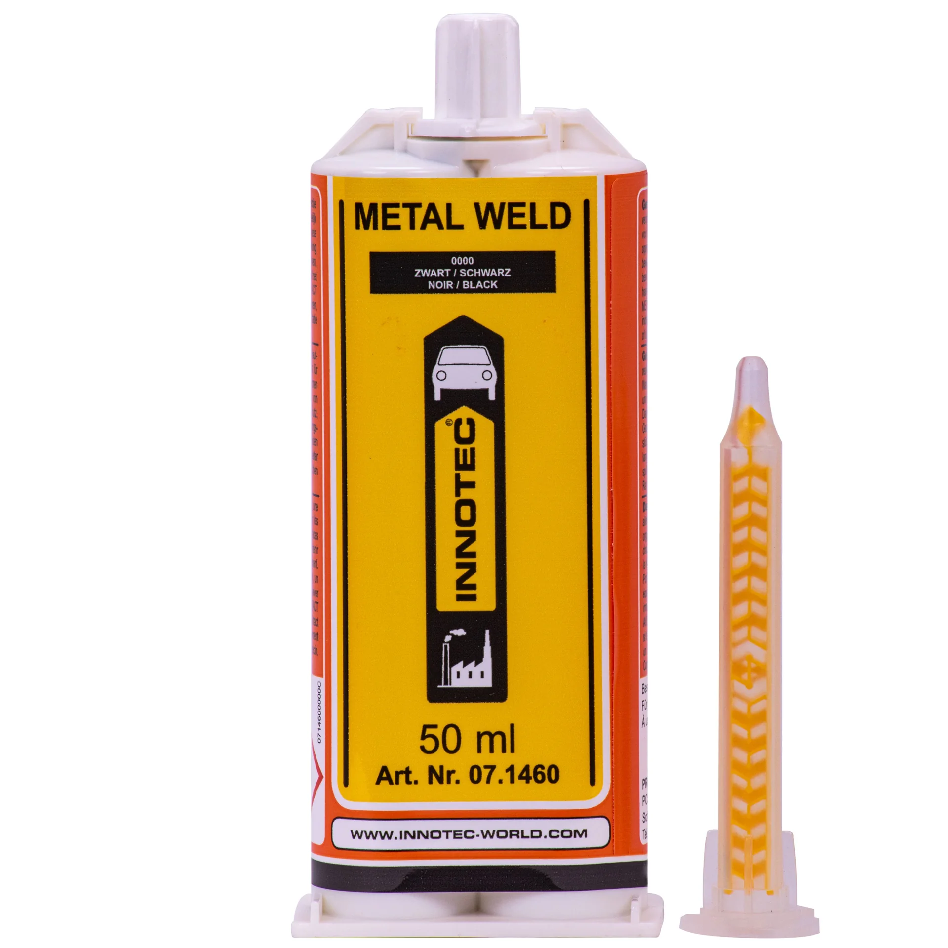 "Metal Epoxy, Metal Adhesive, 50 ml 2K Metal Weld, Black image"