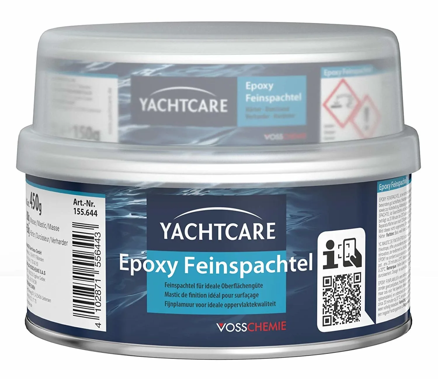 "Epoxy Filler 450 g, Epoxy Putty, Fairing Compound, Boat Repair Filler image"