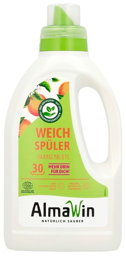 "Fabric Softener, 750 ml, Natural Fabric Softener, Orange Blossom image"