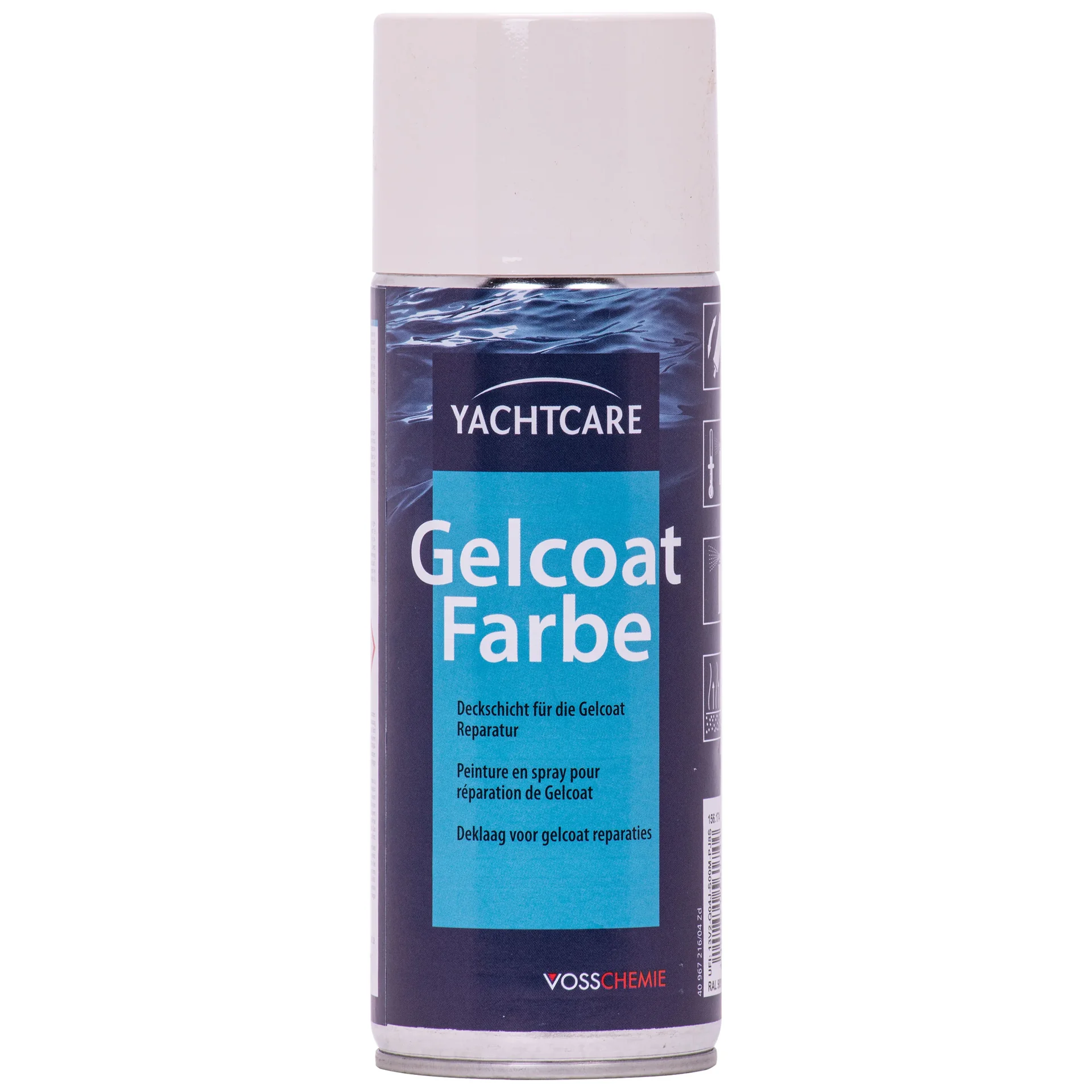 "Gelcoat Spray, cream white gelcoat, RAL 9001, 400 ml aerosol image"