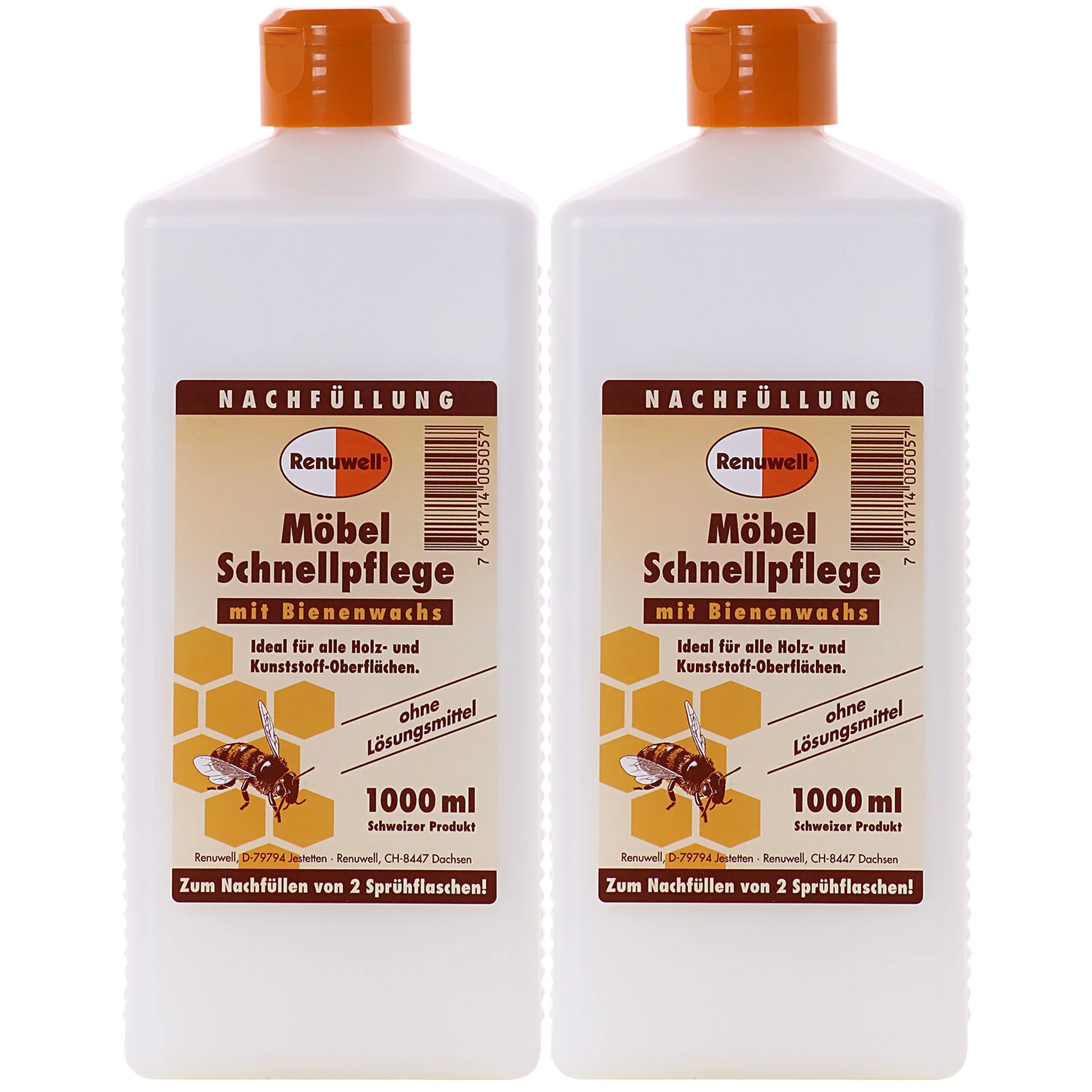 "Furniture polish, wood polish, 1 Liter x 2 bottles, furniture cleaner image"