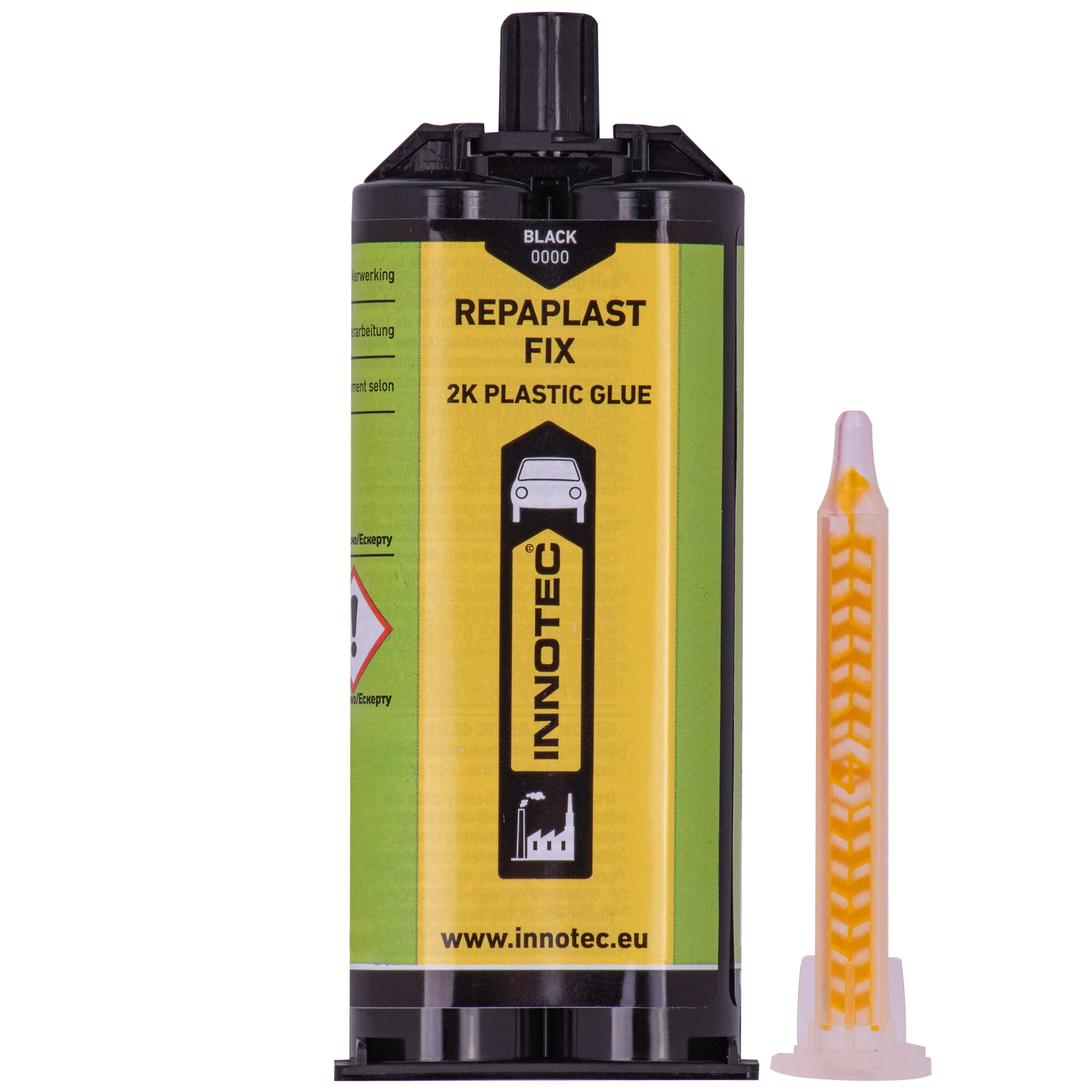 "Epoxy Repair, Plastic Repair, Automotive Plastic Repair, Bumper Repair Kit, 50 ml Black Epoxy, Doppelkartusche image"
