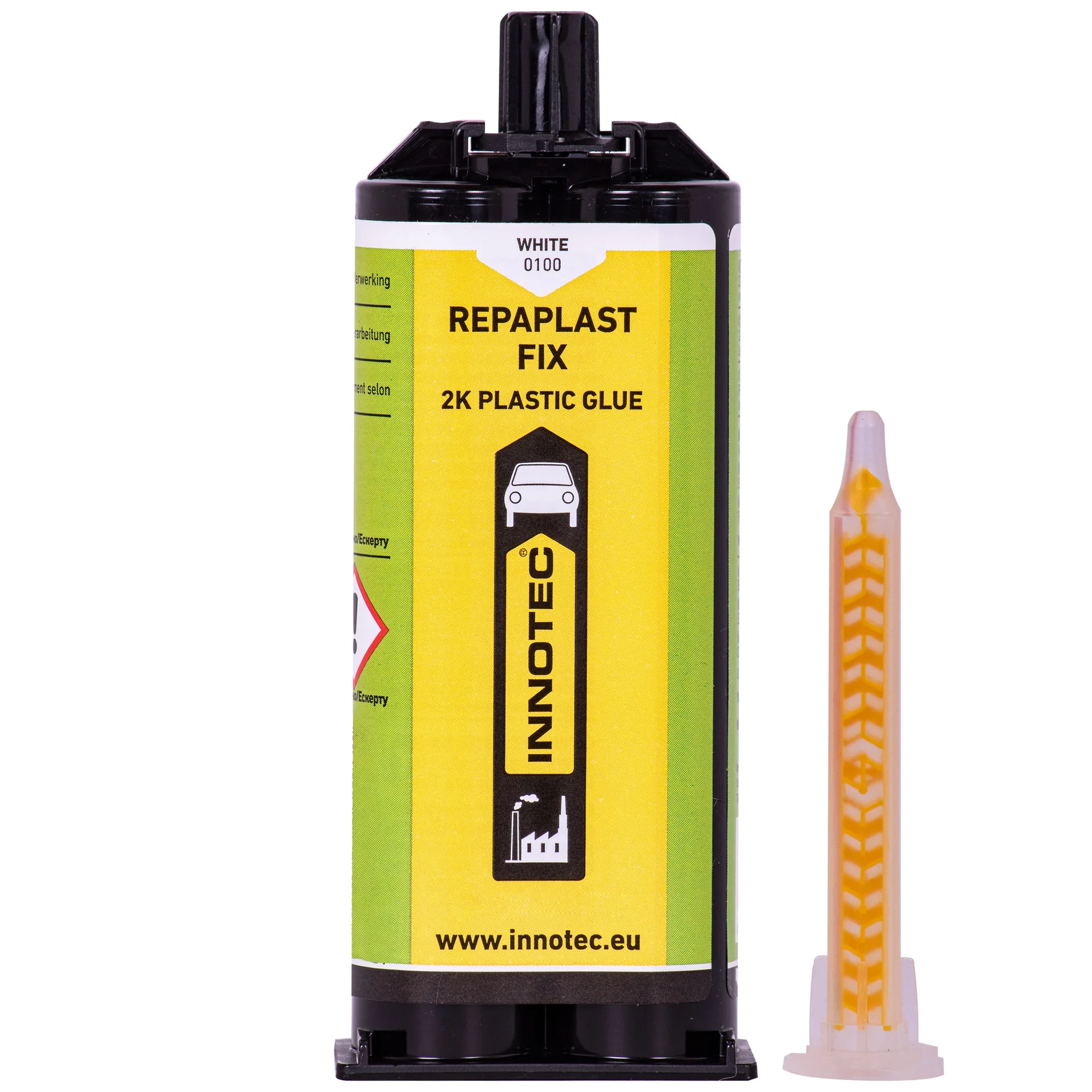 "White Epoxy Adhesive, 50 ml, Plastic Repair Adhesive, Repaplast Fix Doppelkartusche image"