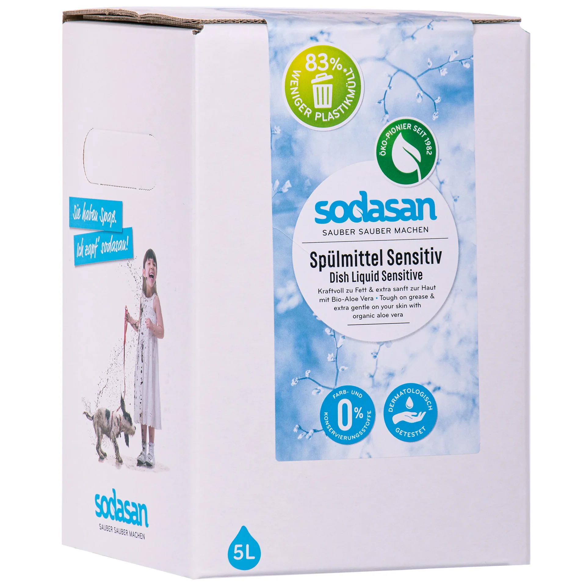 Dish Soap, Sensitive Skin, 5 Liter, Bulk Dish Soap, Eco Friendly, Unscented