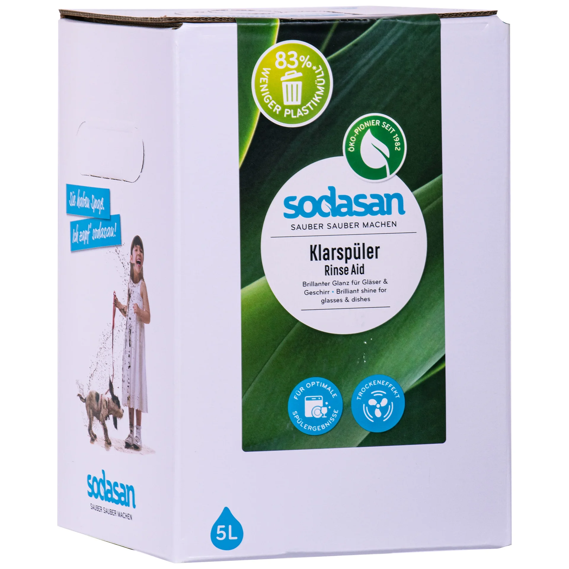 "Rinse Aid, Dishwasher Rinse Aid 5 Liter, Bag in Box BiB, Natural Rinse Aid image"