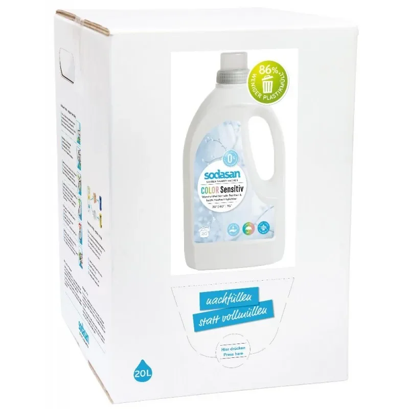 "Color Laundry Detergent 20 Liter, Sensitive Skin, Liquid Color Detergent image"