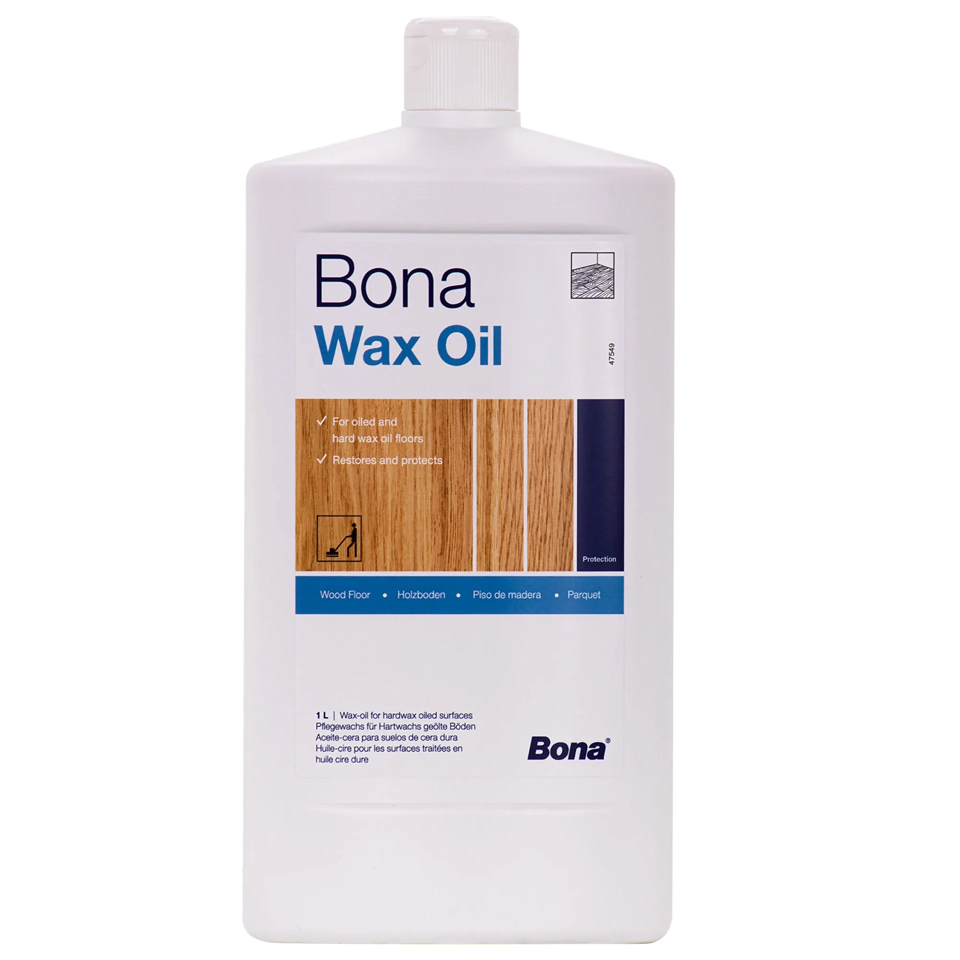 "Wood wax, wood oil, 1 Liter, hard wax oil, wood finish image"