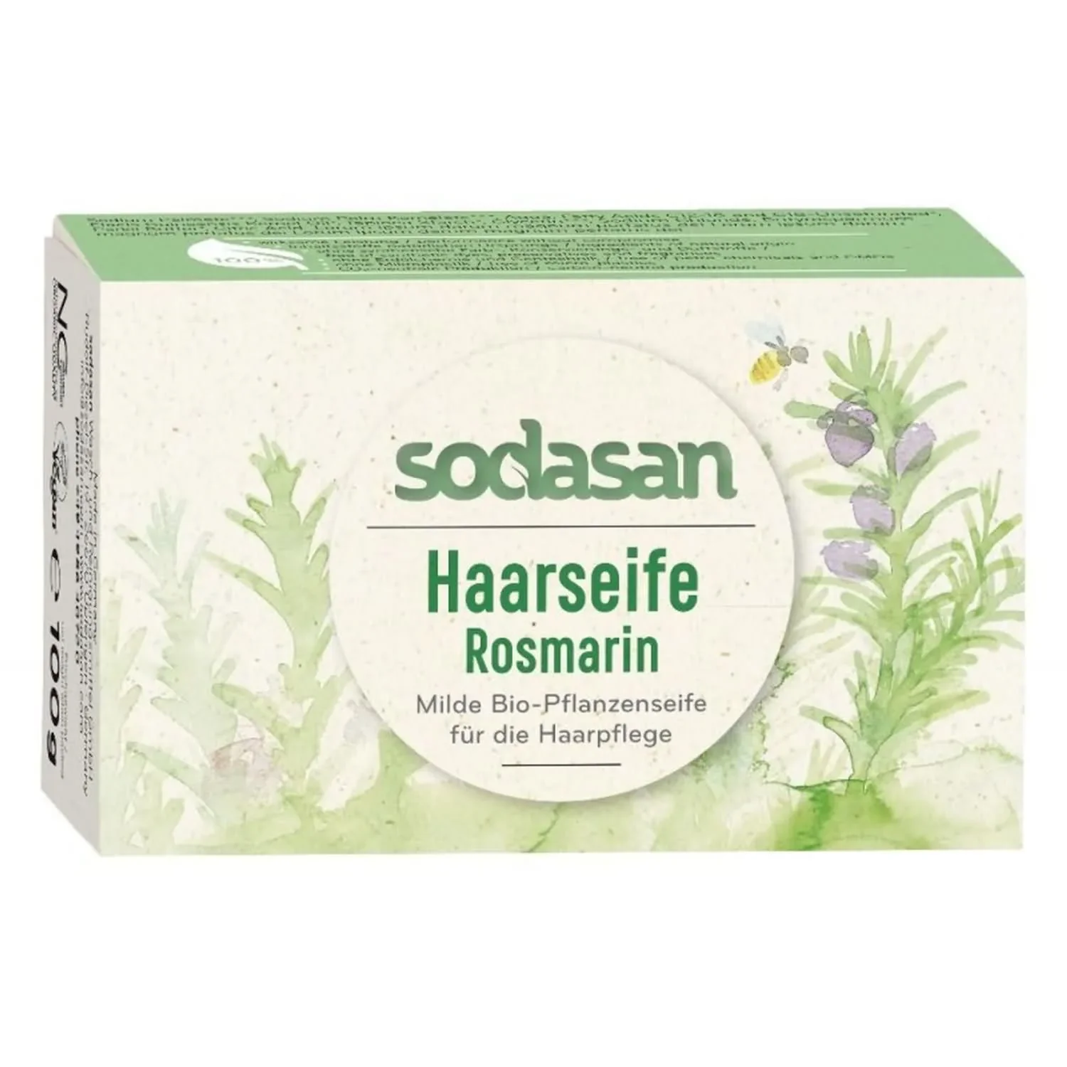 "Rosemary shampoo bar, 100 g hair soap, natural shampoo bar, solid shampoo image"