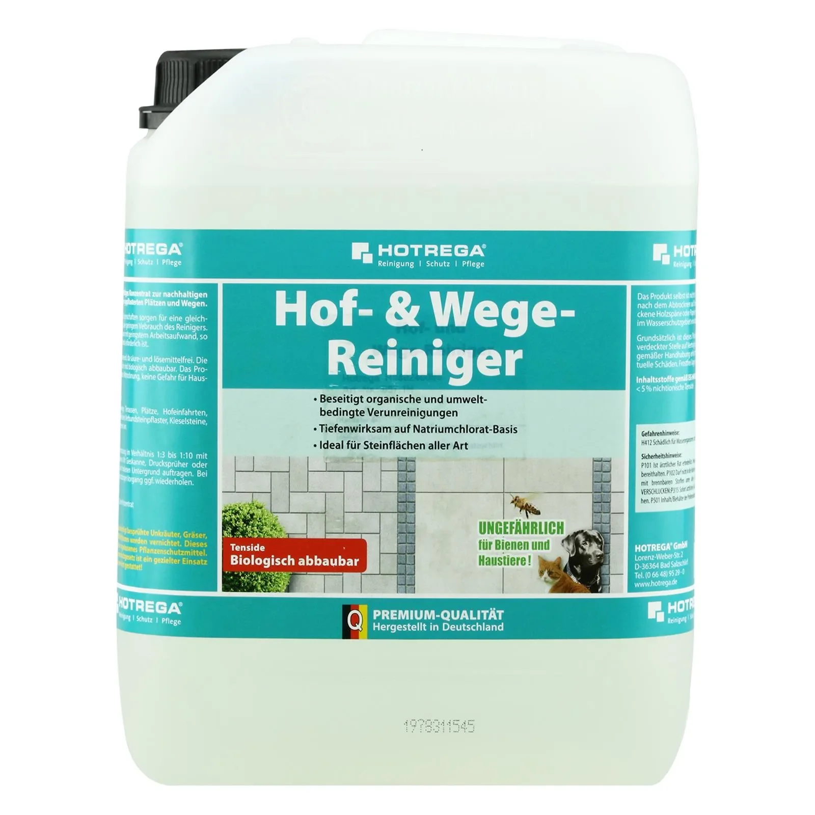 "Concrete Cleaner 5 Liter, Concentrated Driveway, Patio, Pathway Cleaner image"