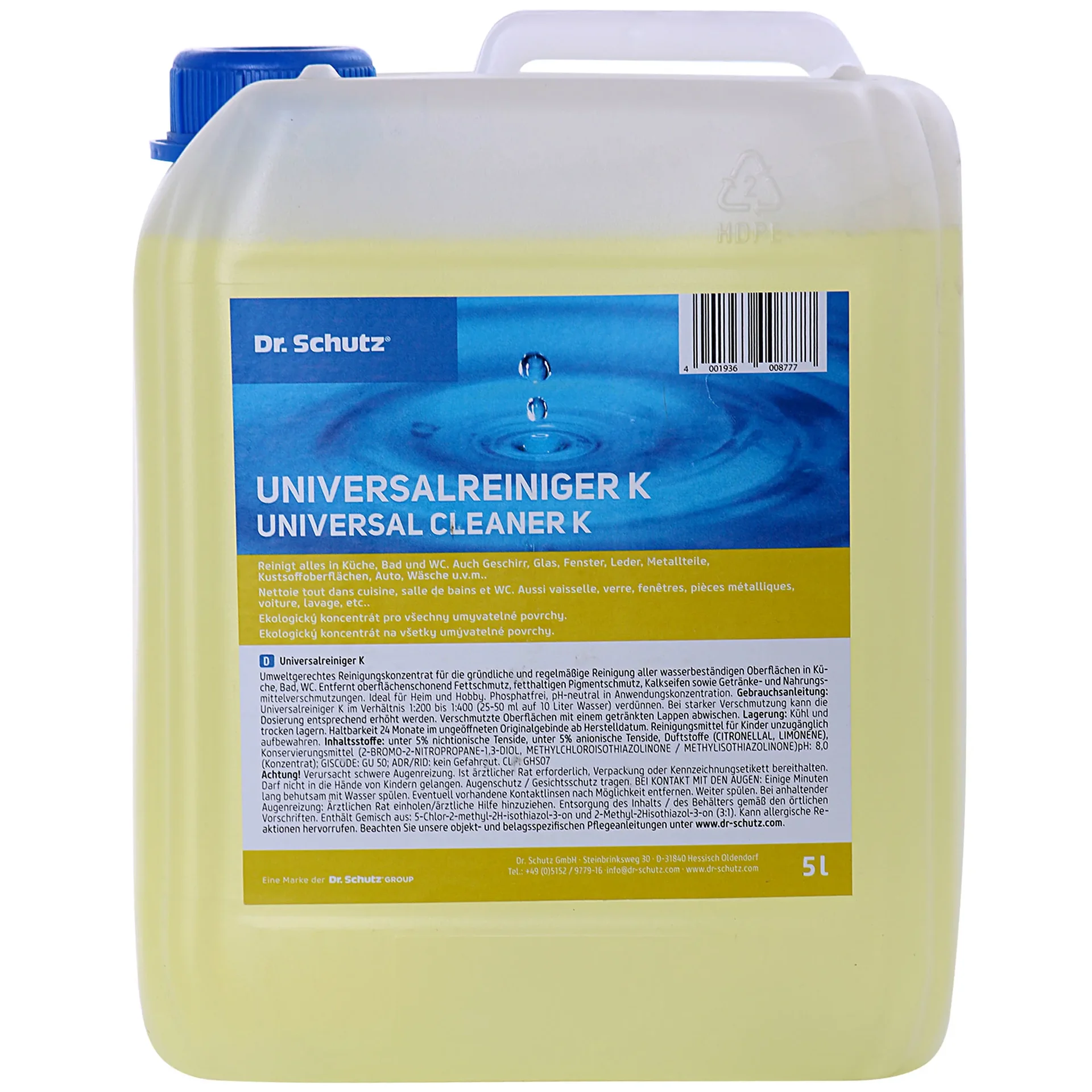 "Universal Cleaner 5 Liter, Multi Surface Cleaner, All Purpose Cleaner, Floor Cleaner image"