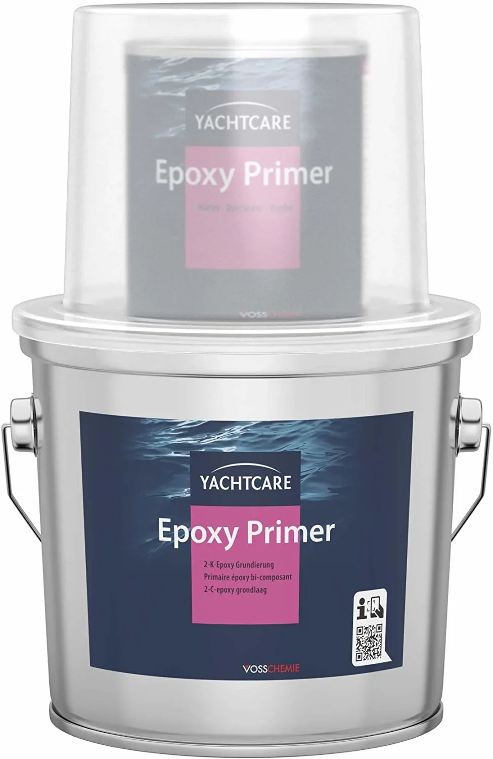 "Epoxy Primer 2K, 2.25 Liter, Antifouling Primer, white, Boat Epoxy Primer image"