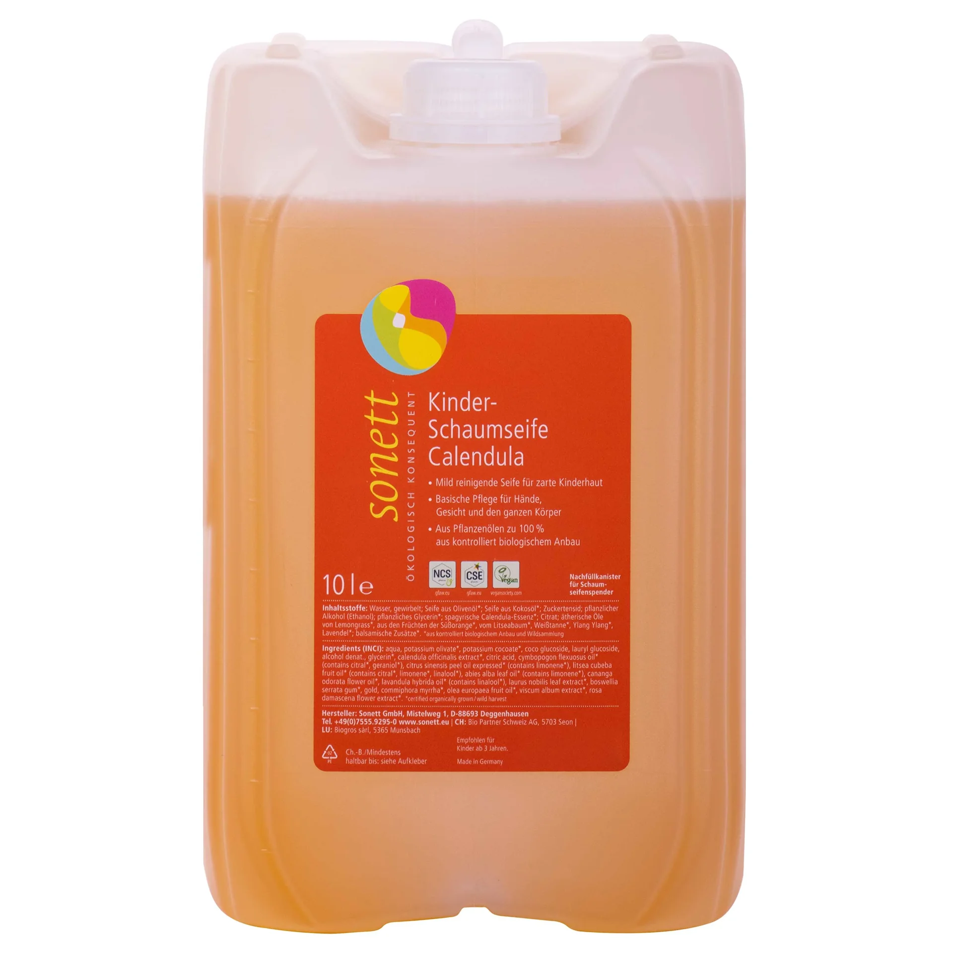 "Foam soap 10 Liter, Kids Foam Soap, Calendula Soap image"