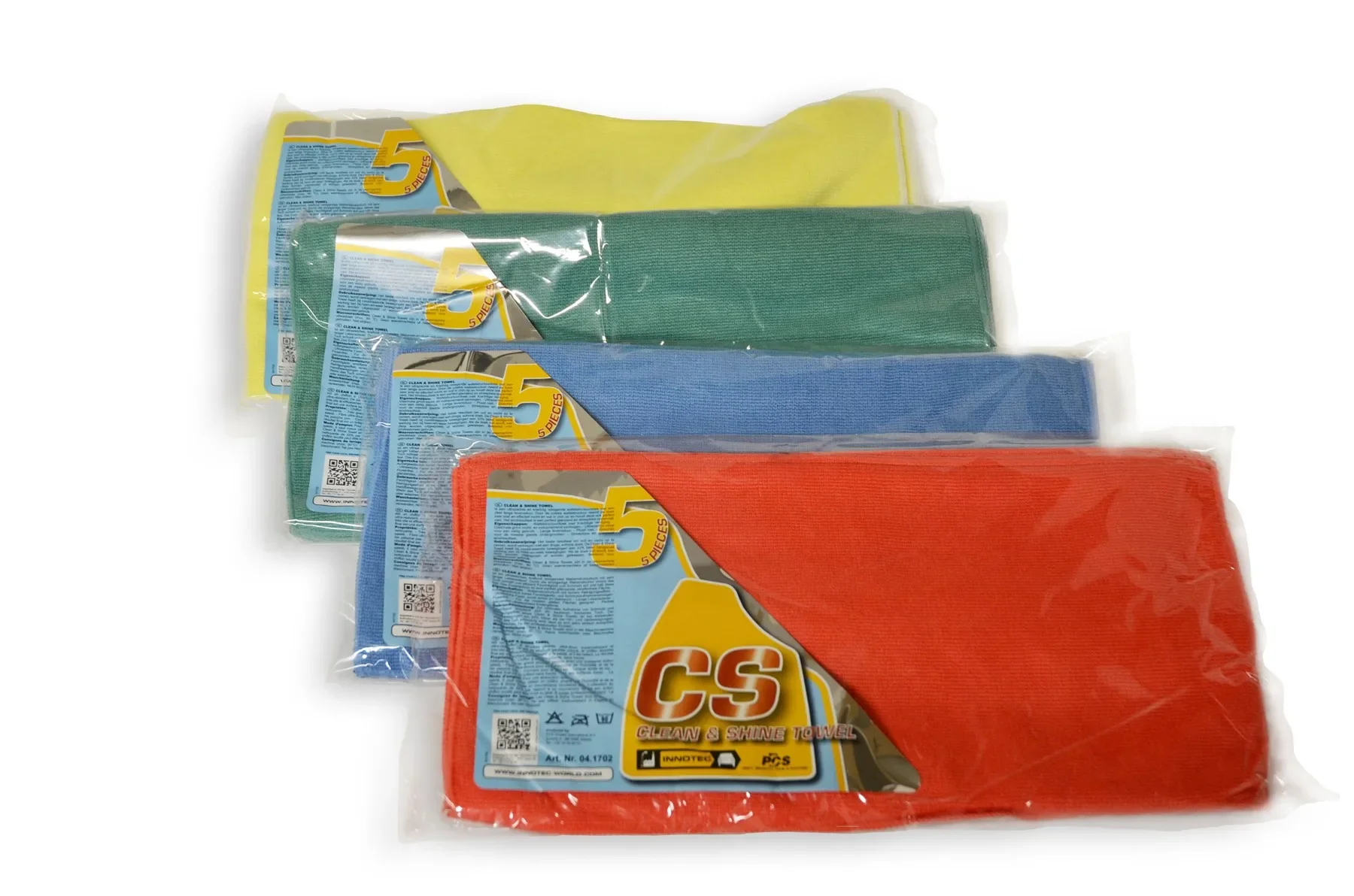 "Cleaning Towels, Shine Towels, Red Polishing Cloth, 5 Pcs Pack image"