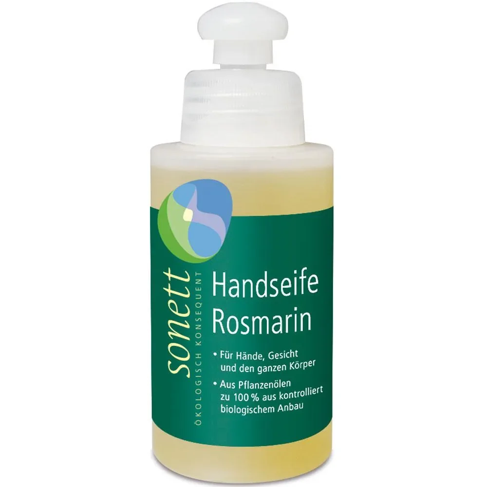 Hand Soap, Rosemary Hand Soap, 120 ml Sample Size Liquid Hand Soap