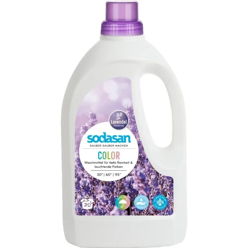 Lavender laundry detergent, color laundry detergent, liquid laundry detergent, 2 x 1.5 Liter