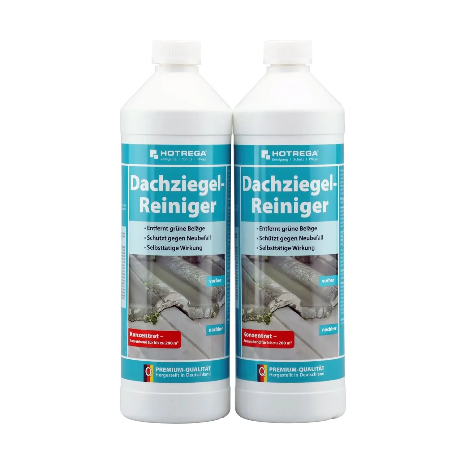 "Roof Tile Cleaner Concentrate 2 x 1 Liter, Roof Algae Remover, Tile Cleaner image"