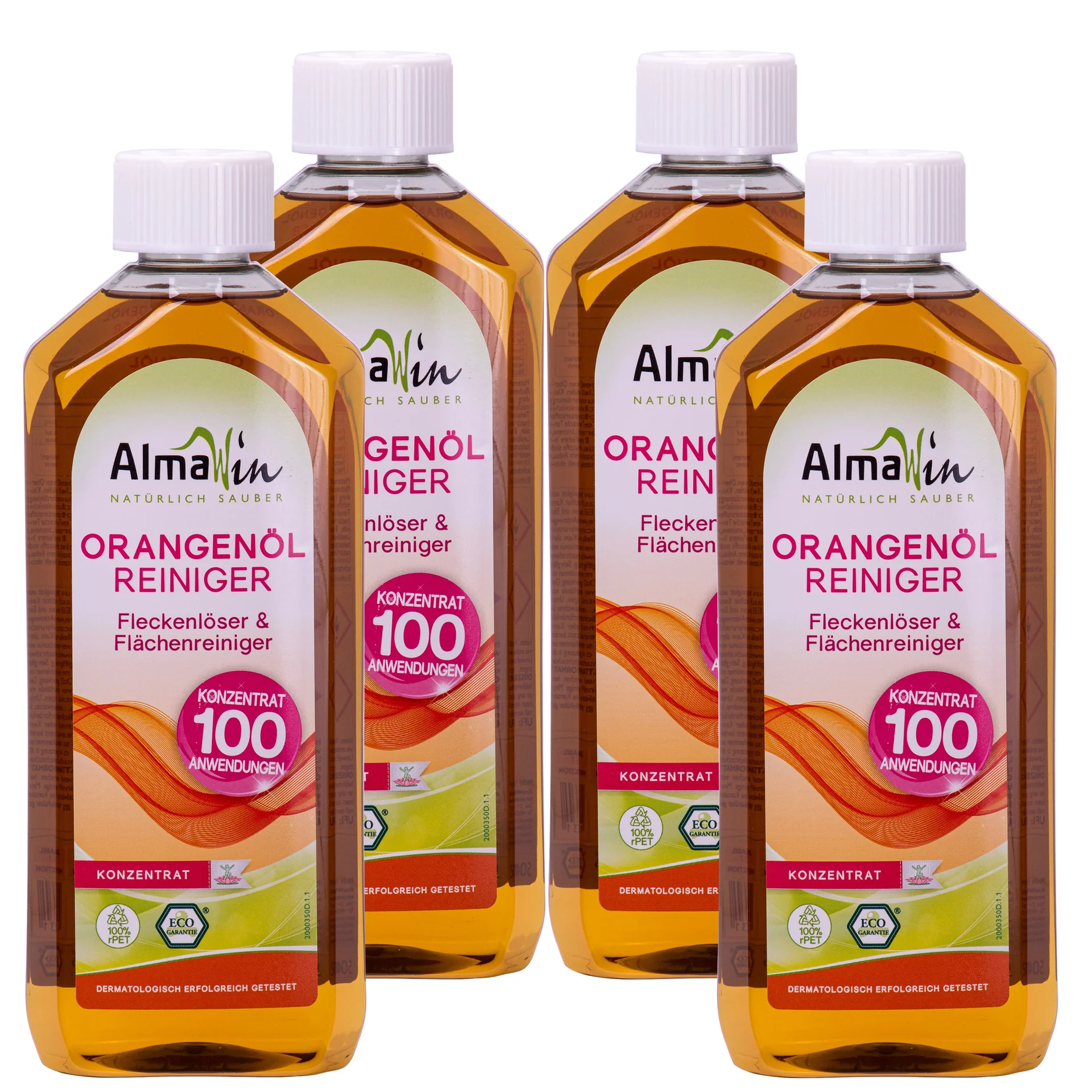 "Orange Oil Cleaner, Concentrated Cleaner, 500 ml x 4, All Purpose Cleaner Concentrate image"