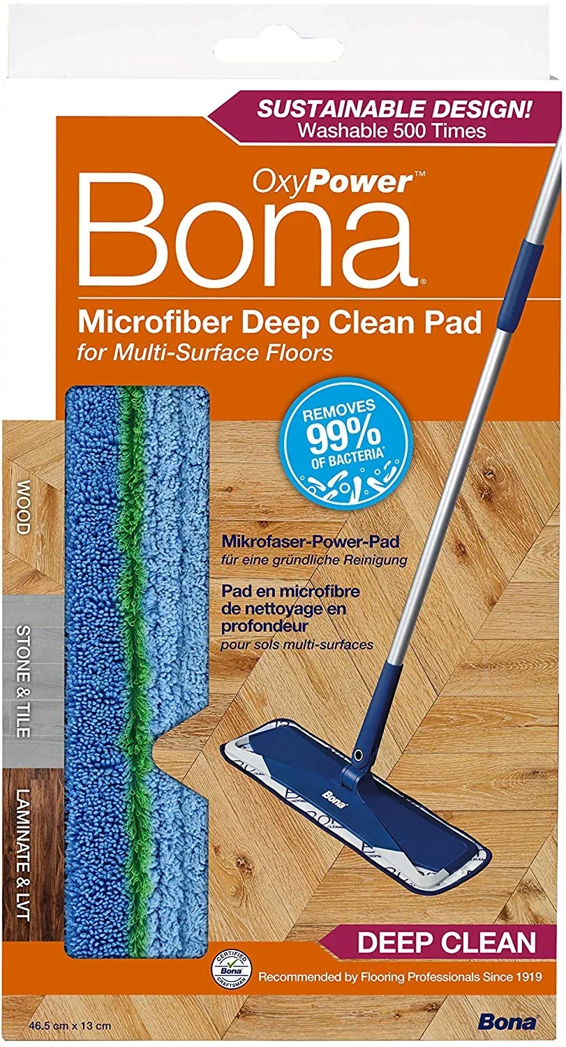 "Microfiber Deep Clean Pad, Deep Cleaning Pad, Floor Cleaning Pad, Reusable, Washable image"