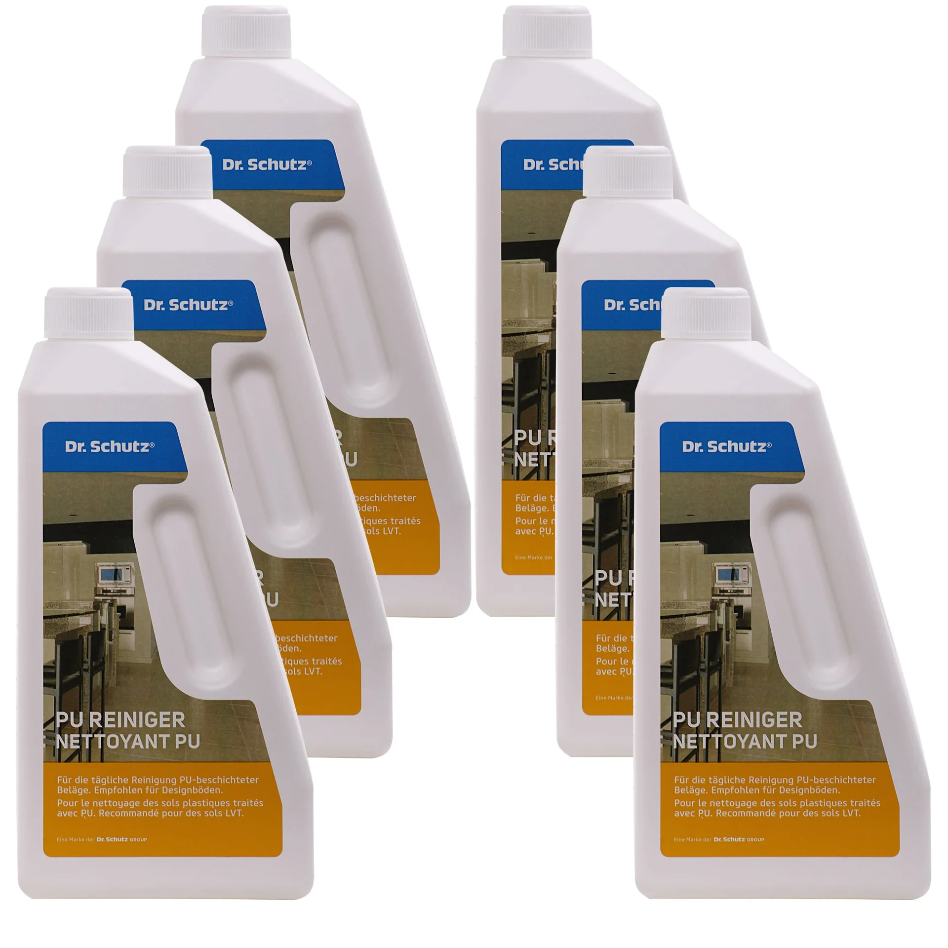 "PU Cleaner, Floor Cleaner, Surface Cleaner, 6 x 750 ml, Professional Cleaner image"