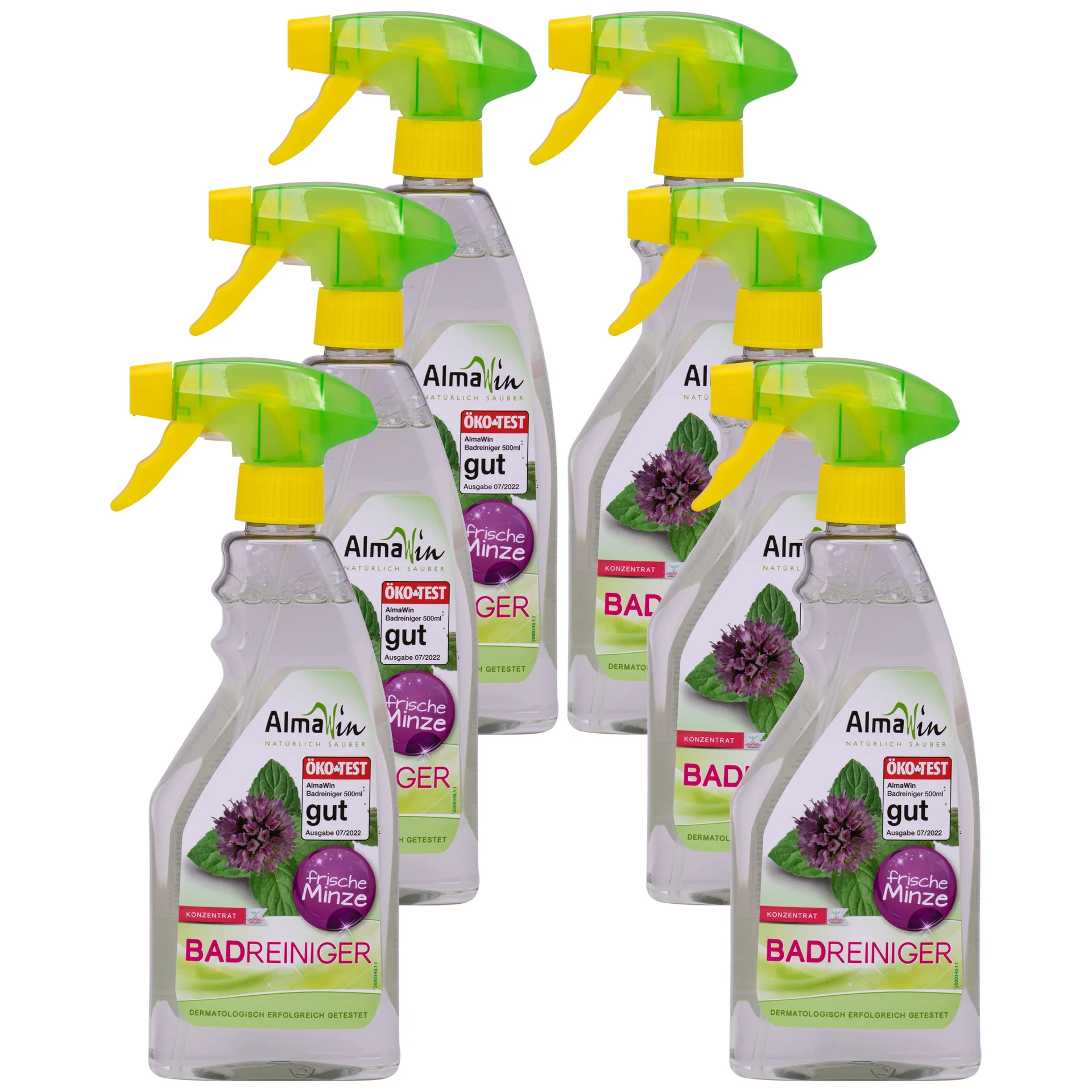 "Bathroom Cleaner, 6 x 500 ml, Shower Cleaner, Tub Cleaner, Bathroom Cleaning Supplies image"