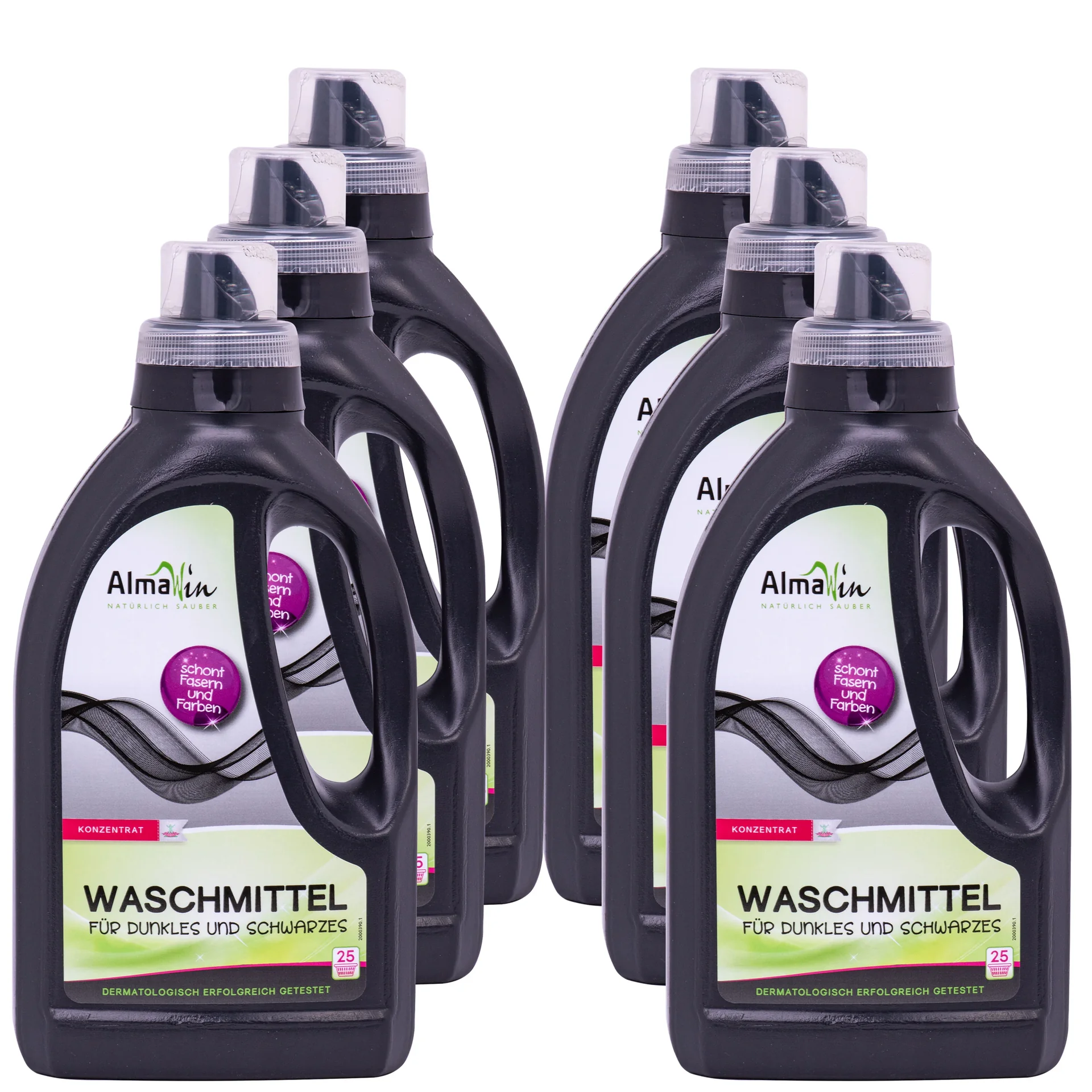 "Dark Laundry Detergent, 6 x 750 ml, Detergent for Dark Clothes, Black Laundry Detergent image"