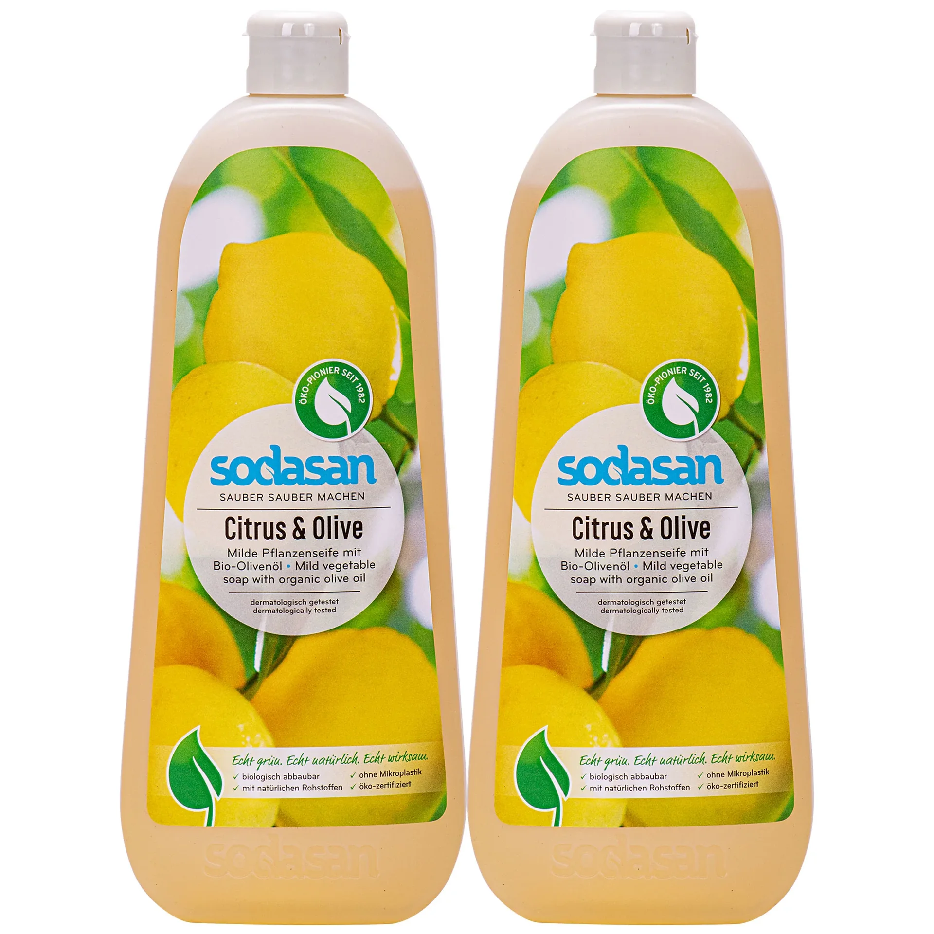 "Liquid Hand Soap, Citrus-Olive, Natural Hand Soap, 2 x 1 Liter image"