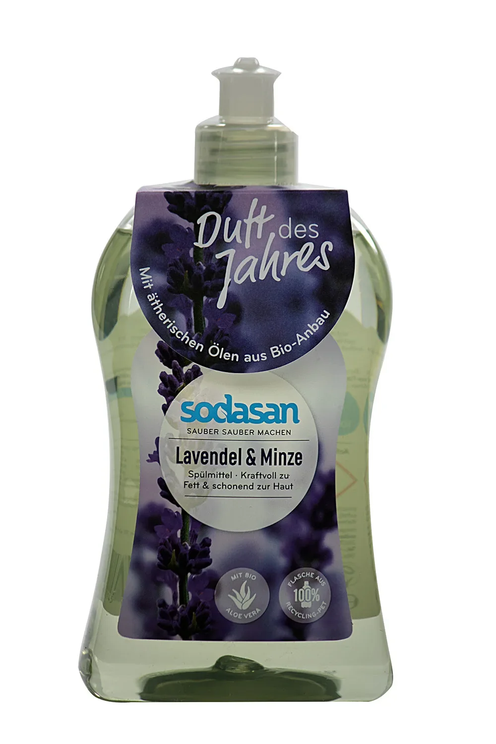 Dish Soap, Lavender & Mint Scented, Natural Dishwashing Liquid 500 ml, Plant Based