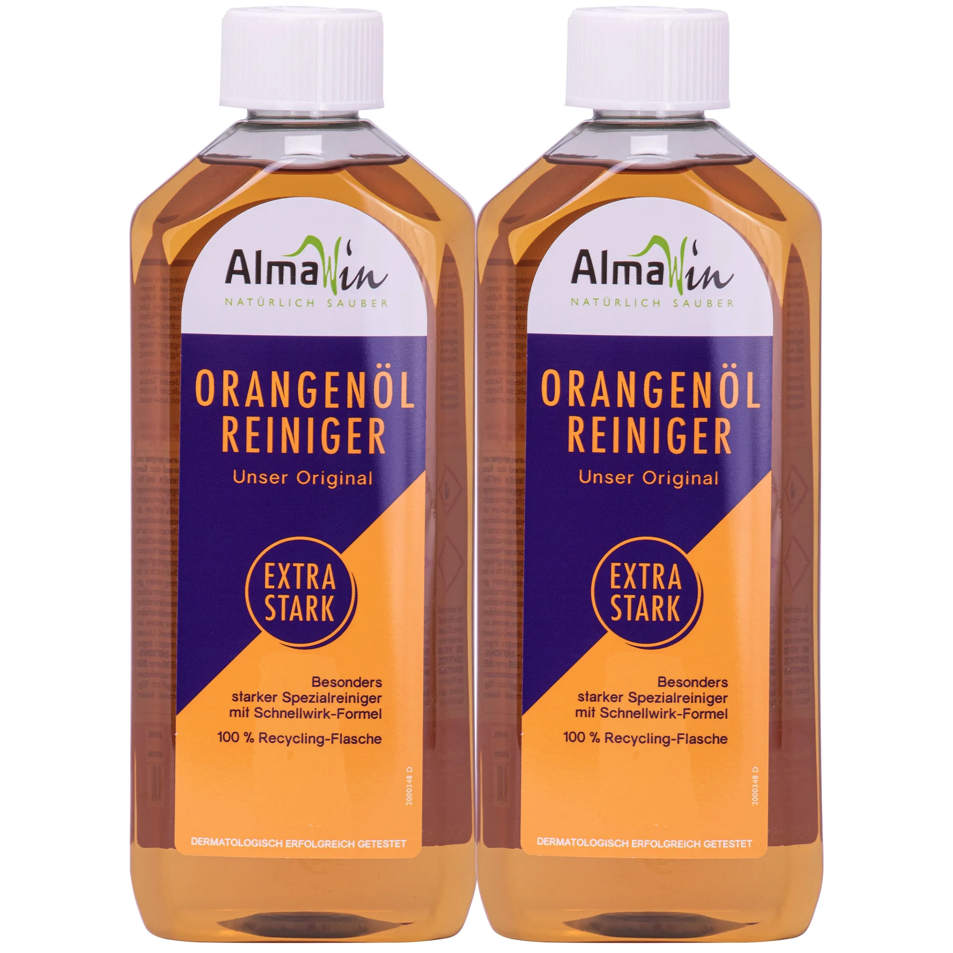 "Orange oil cleaner concentrate, Extra strong cleaner, Multi surface orange cleaner 2 x 500 ml image"