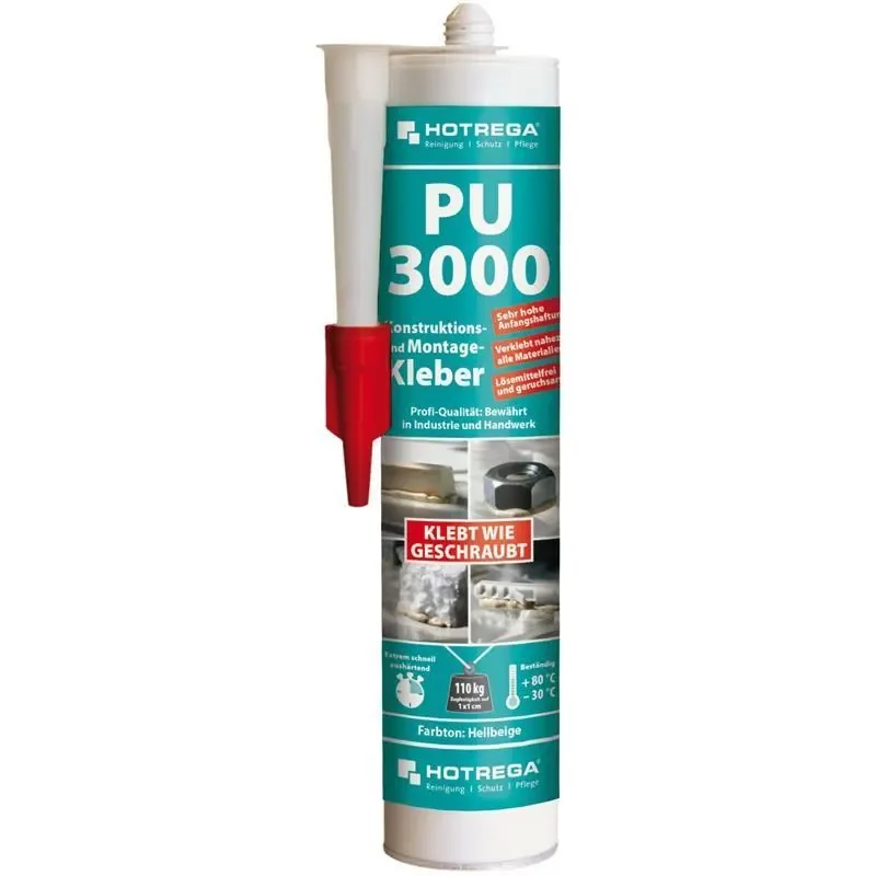 "Construction Adhesive, Mounting Adhesive, PU Adhesive, 5 x 310 ml, Construction Glue image"