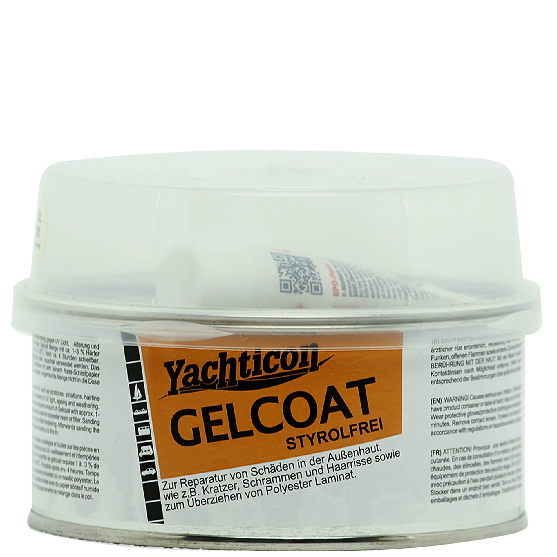 "Gelcoat filler, 250 g, RAL 9010 pure white, styrene free filler image"