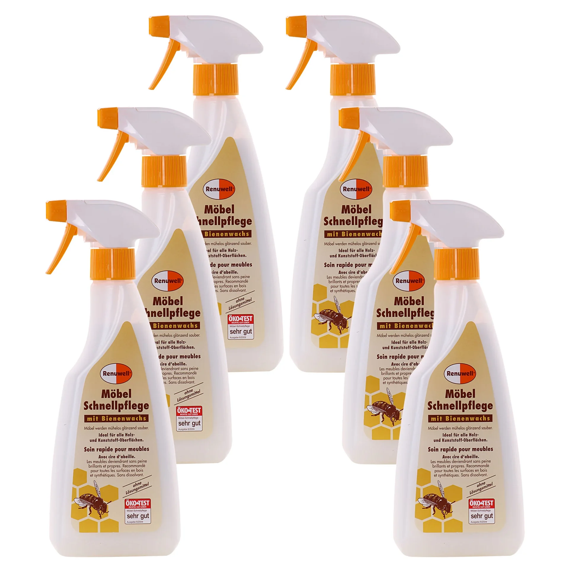 "Furniture Polish, Wood Polish, Furniture Cleaner 500 ml x 6 Flaschen image"