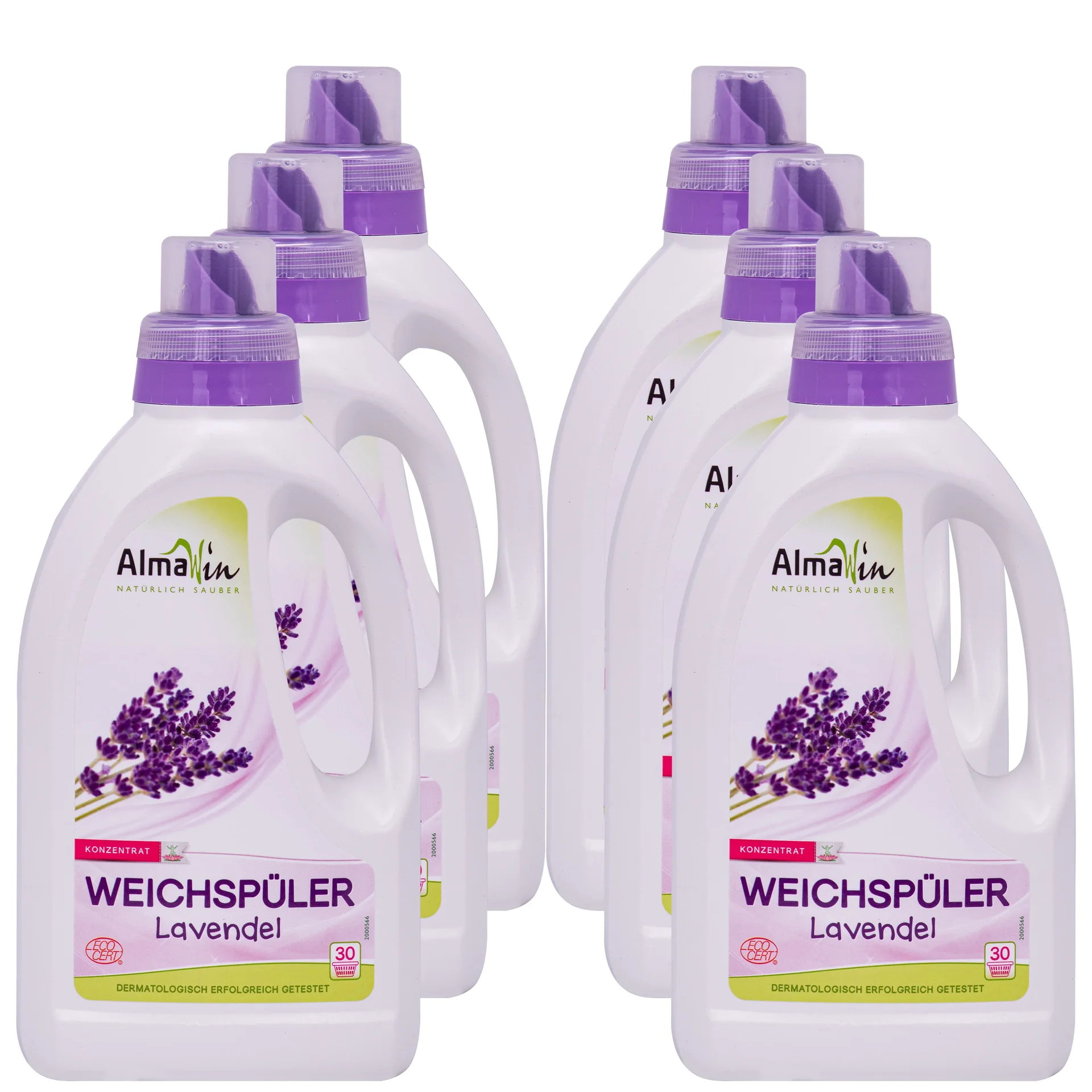 Fabric Softener, Lavender Fabric Softener, 6 x 750 ml