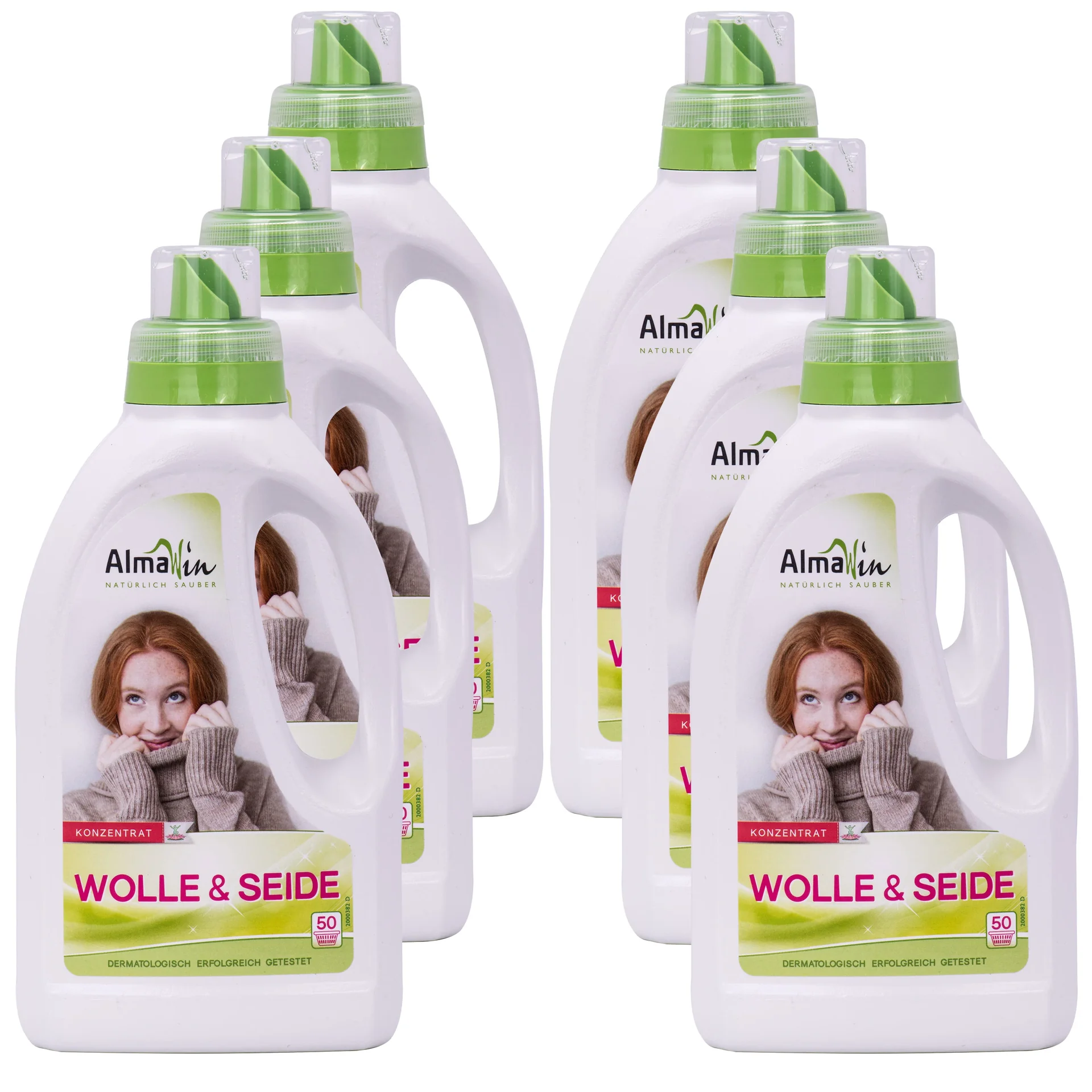 "Wool Detergent, Silk Detergent, Wool and Silk Detergent, Gentle Detergent, 6 x 750 ml image"