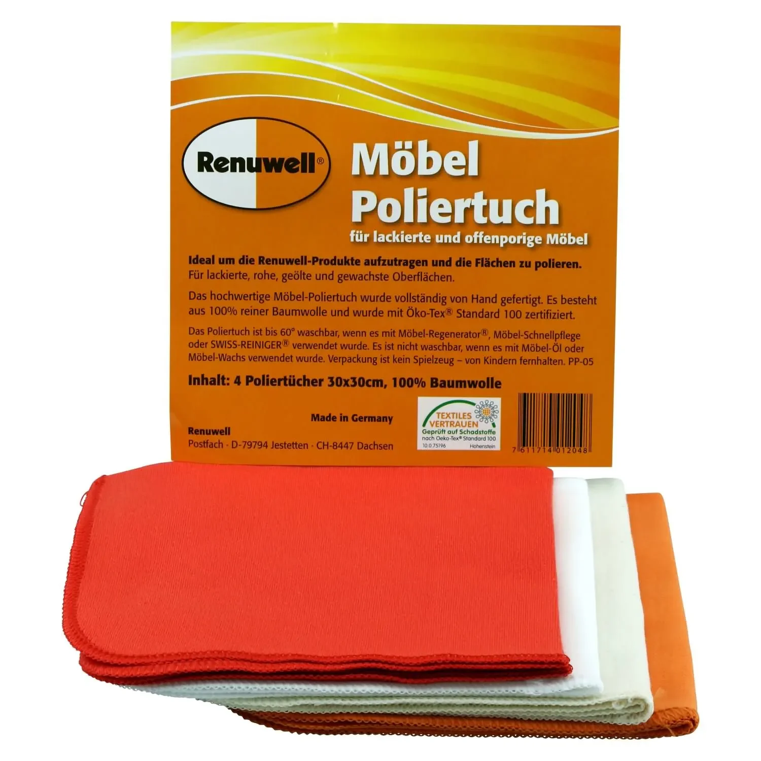 "Furniture polish cloth, wood polish cloth, furniture cleaning cloth, 30 x 30 cm polishing cloth, wood cleaning cloth image"