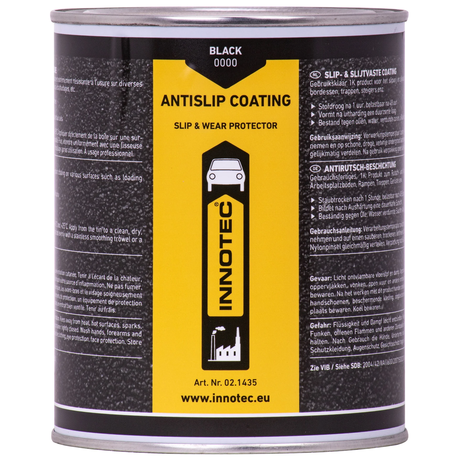 Anti Slip Coating, black, 1 Liter, anti slip paint, non slip paint, slip resistant coating
