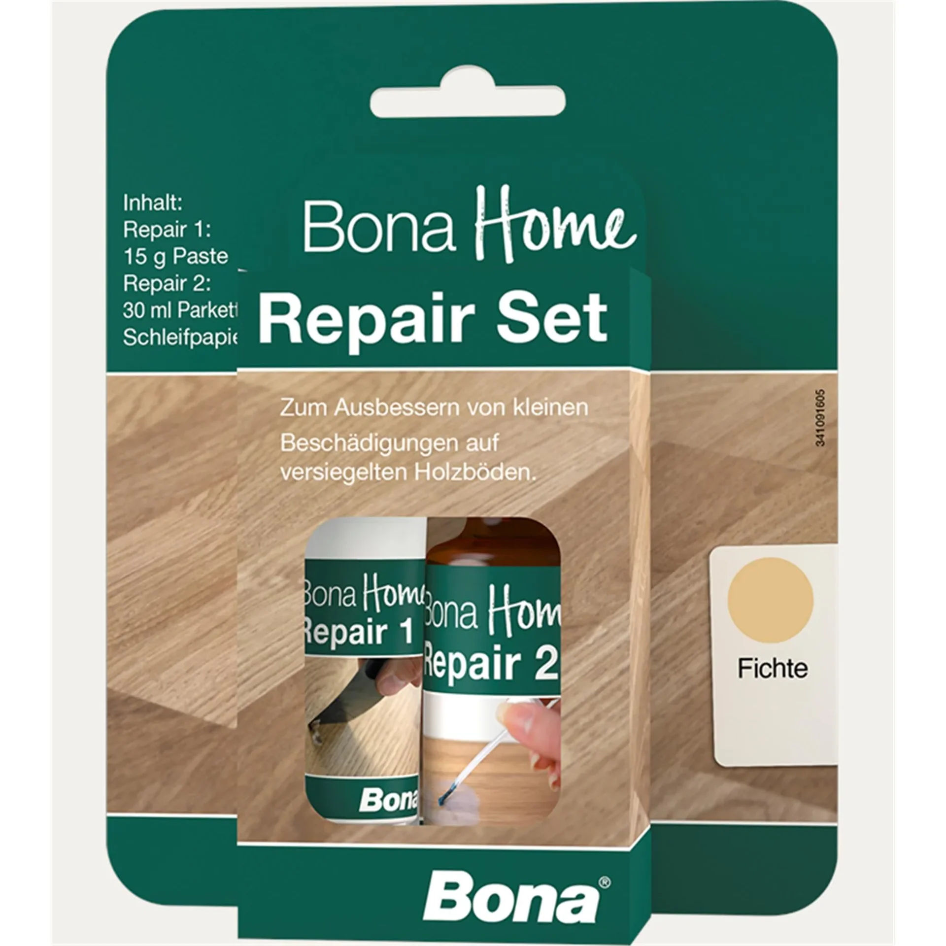 Wood Repair Kit, Furniture Repair Kit, Wood Filler Kit, 4 teilig Fichte/Esche Ash