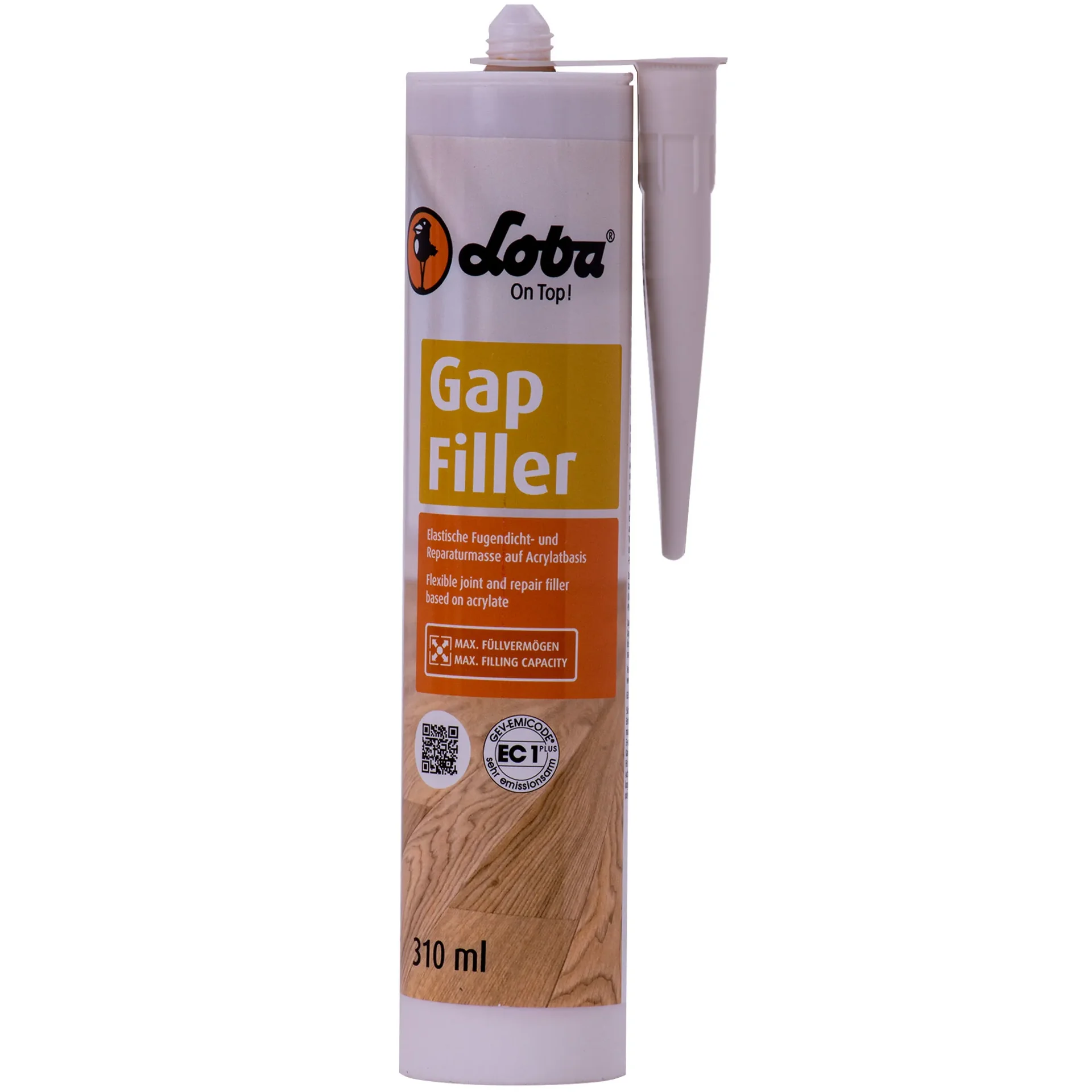 "Wood filler white, wood gap filler, white crack filler, wood putty image"