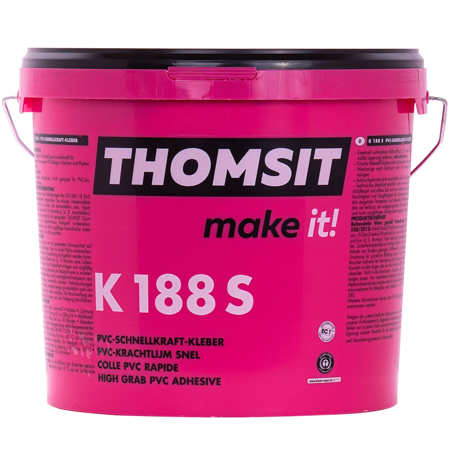 "PVC adhesive, flooring adhesive, fast-setting adhesive 14kg image"