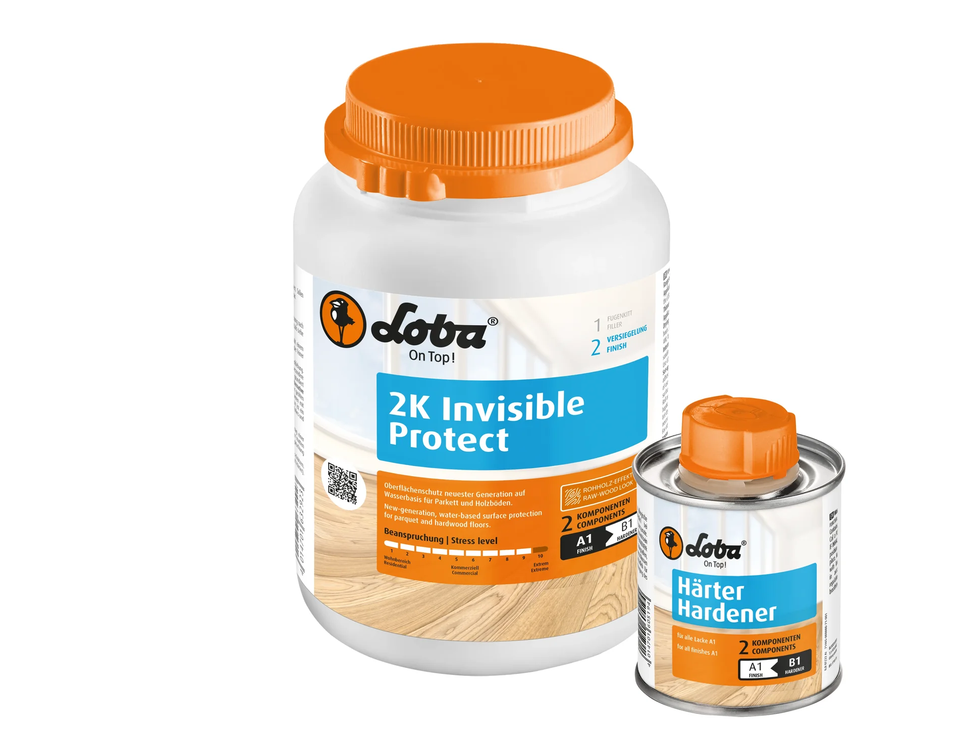"Wood Floor Finish, Parquet Floor Finish, 2K Floor Finish, Invisible Finish, 1 kg image"