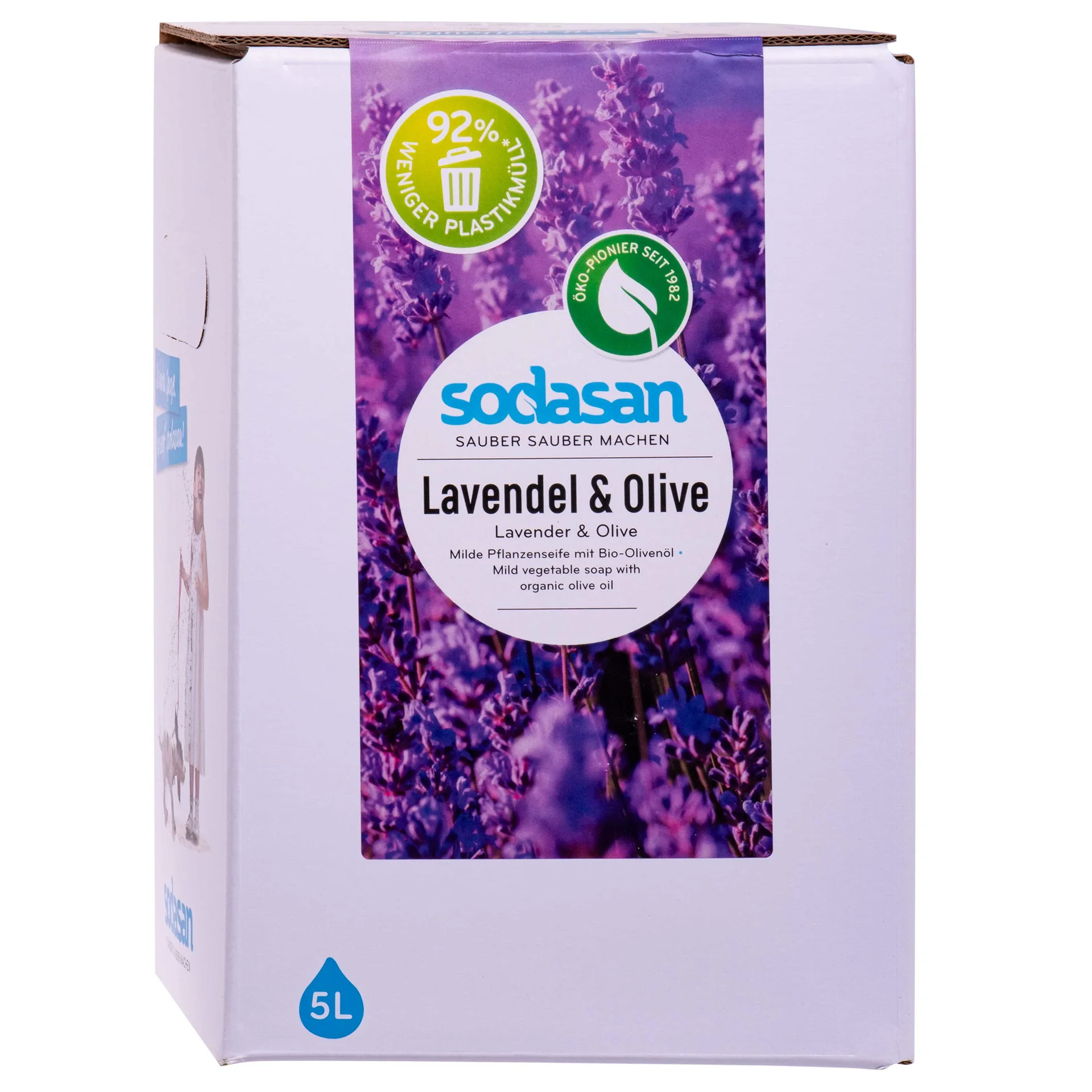 "Liquid Hand Soap, 5 Liter, Lavender Olive, Natural Liquid Hand Soap, Bulk Liquid Hand Soap image"