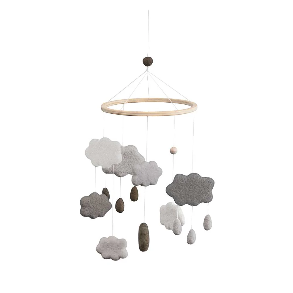 "Sebra mobile clouds felt gray (copy) image"