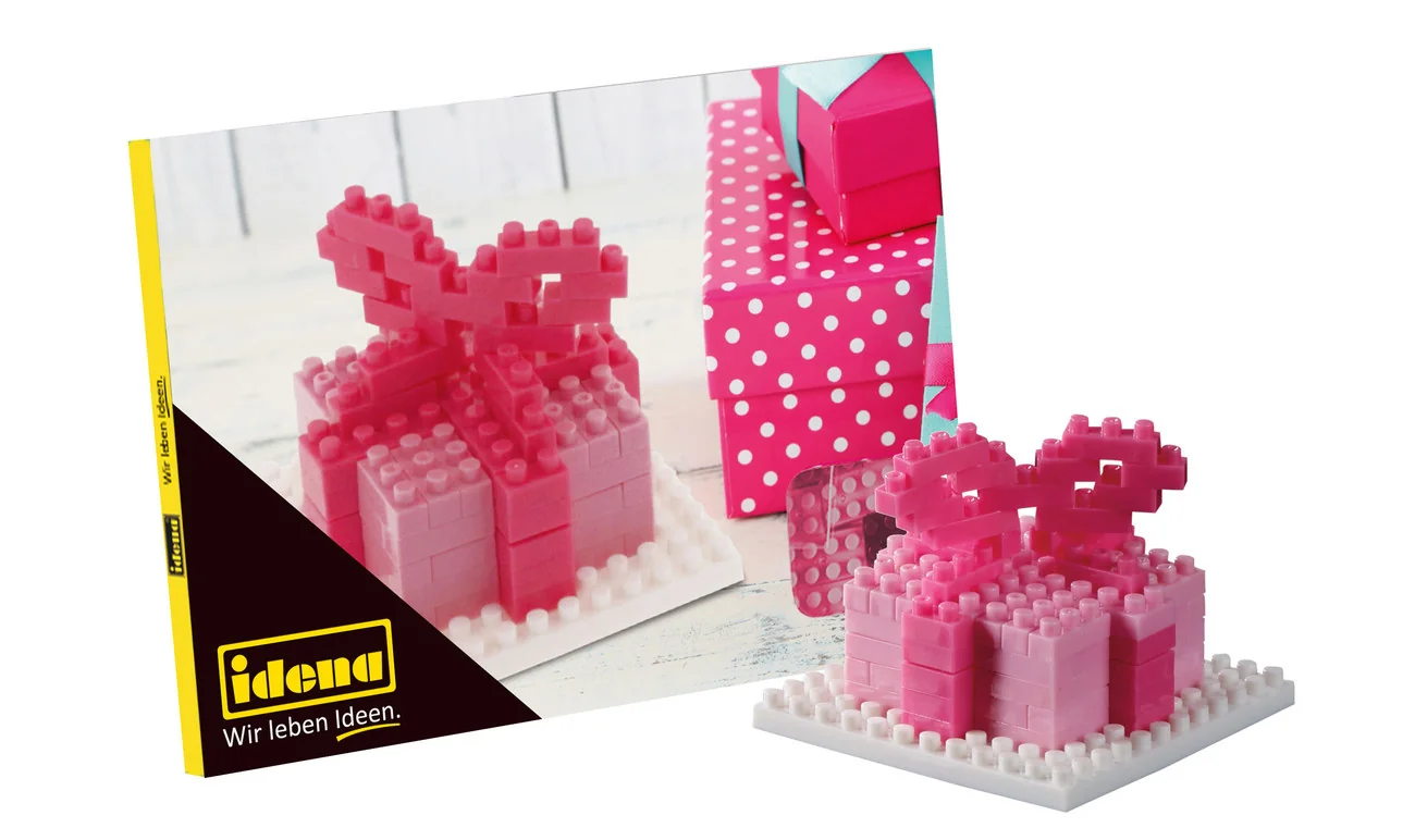 "Idena, Mini Building Blocks Postcard - Toys for children and creative craft projects, Type: Football image"