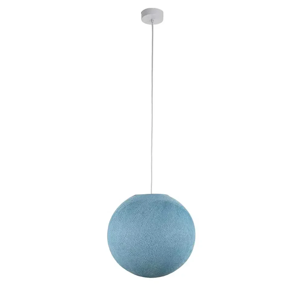 "Cousin Paul pendant lamp ball medium including the frame blue (copy) image"