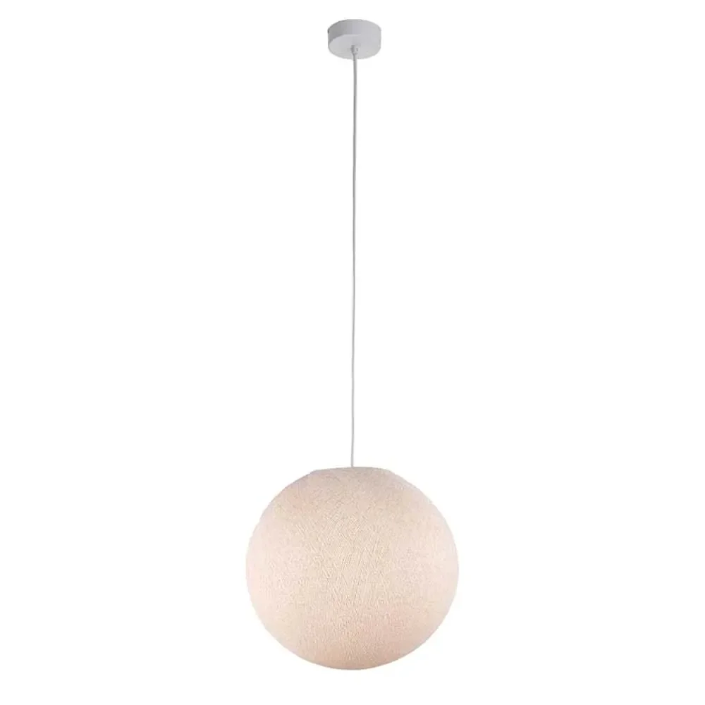 Cousin Paul pendant lamp, large ball, including socket, beige