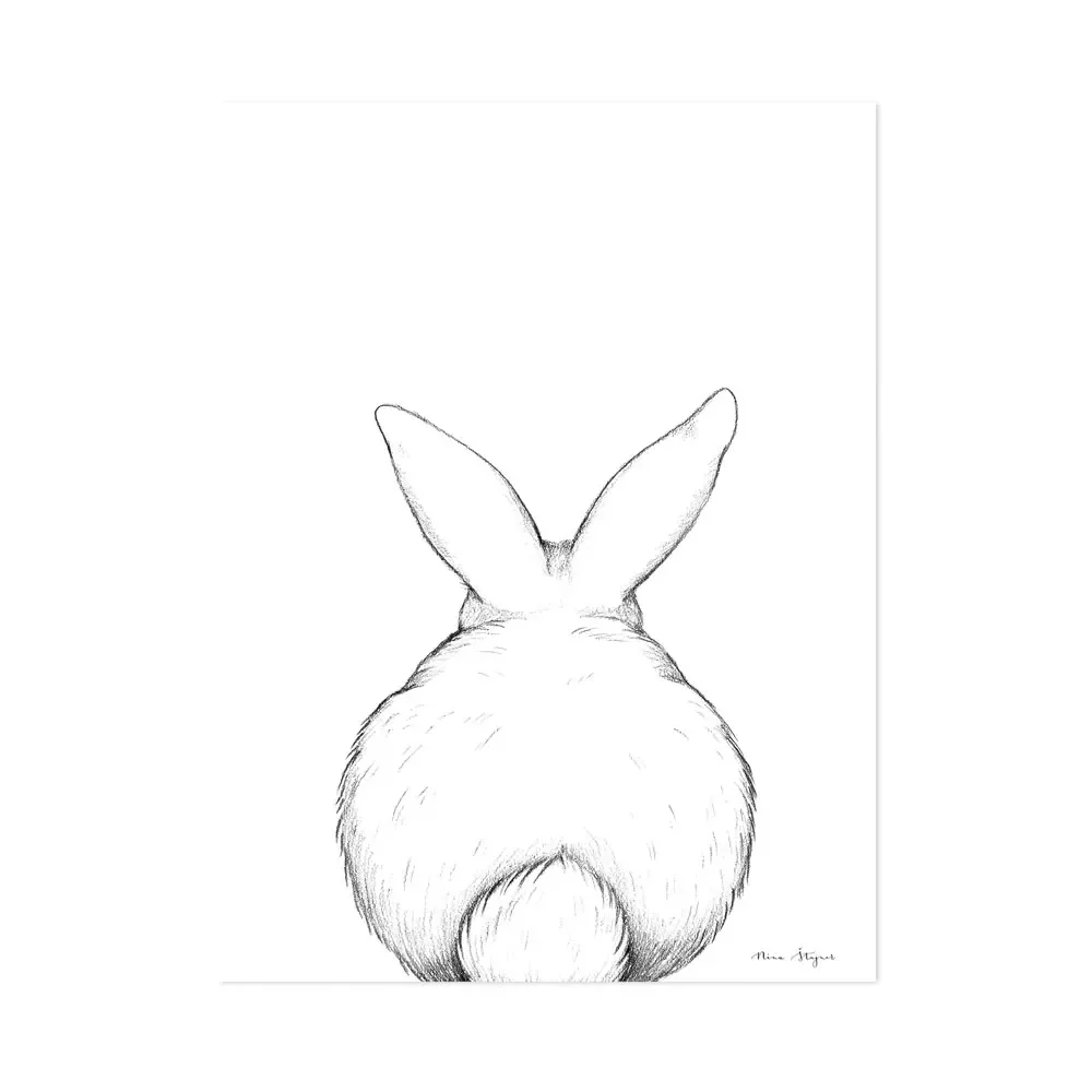 "Lilipinso poster bunny from behind image"
